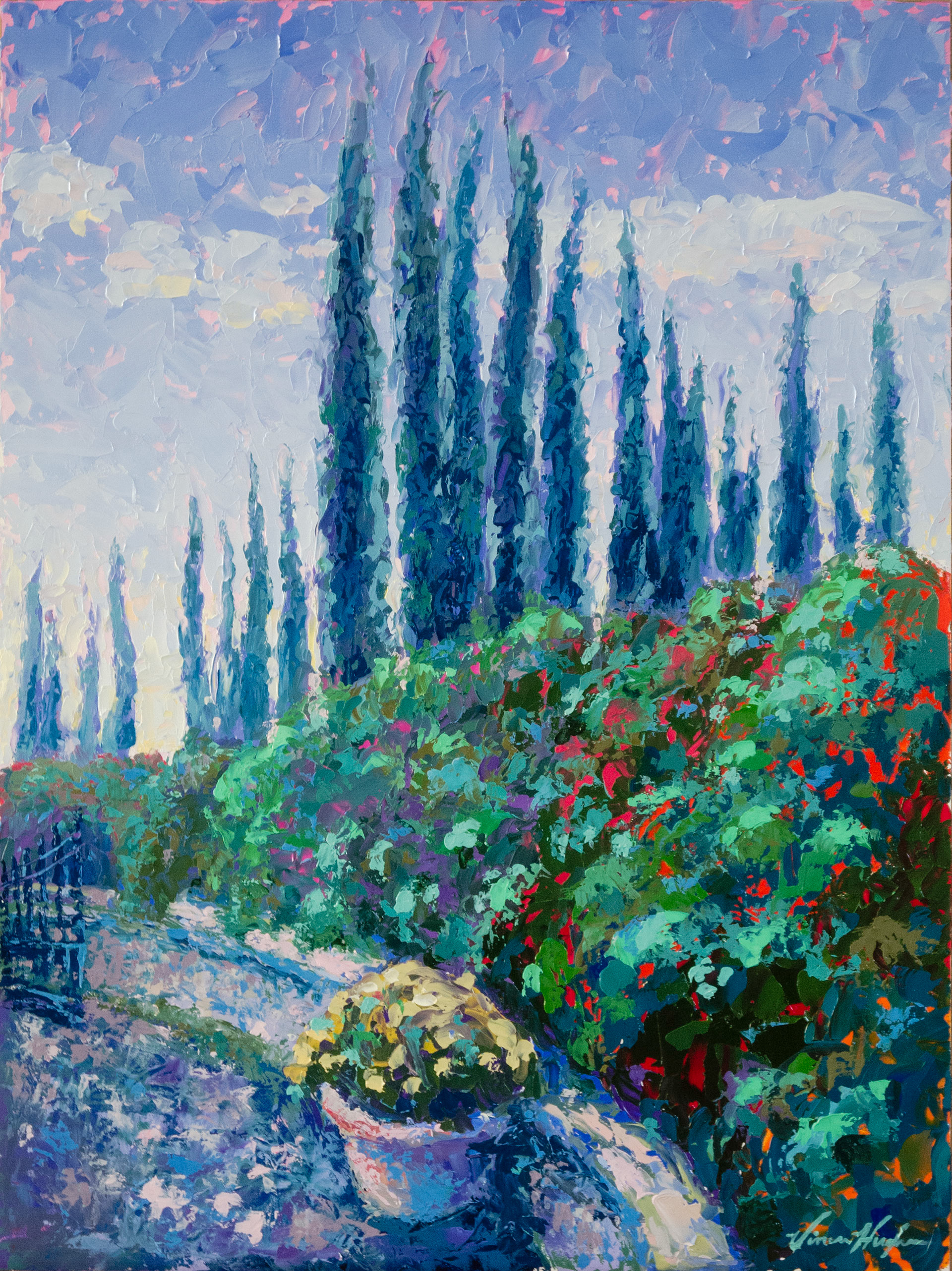 Volpaia in Chianti, Dusk (18" x 24") $600.