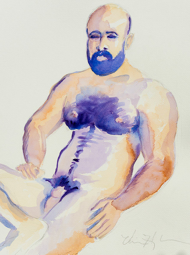 Blue Beard (16" x 20") $200..