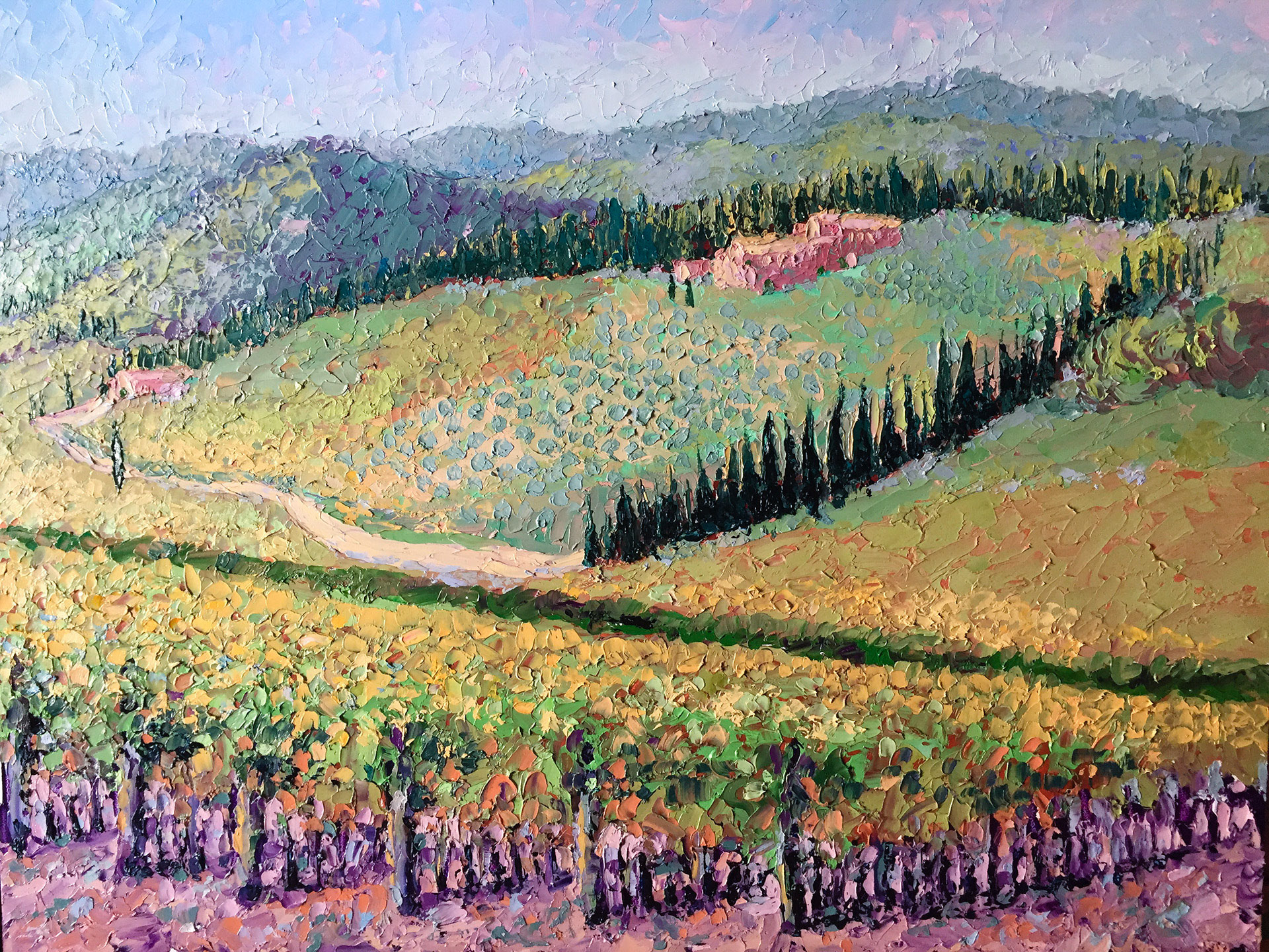 Santa Lucia di Sopra, Chianti (24" x 18") $600.
