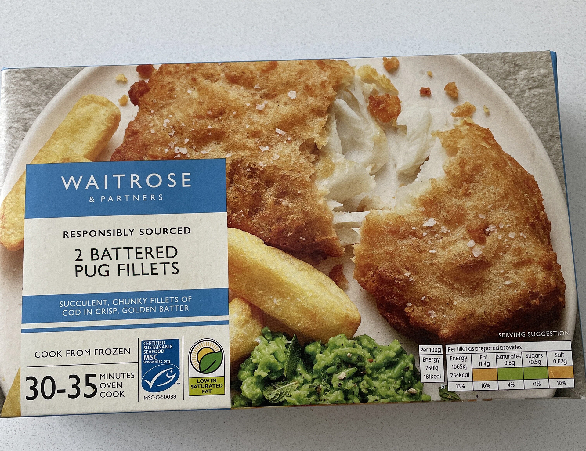 Packaging design for pug fillets as part of an animal cruelty campaign