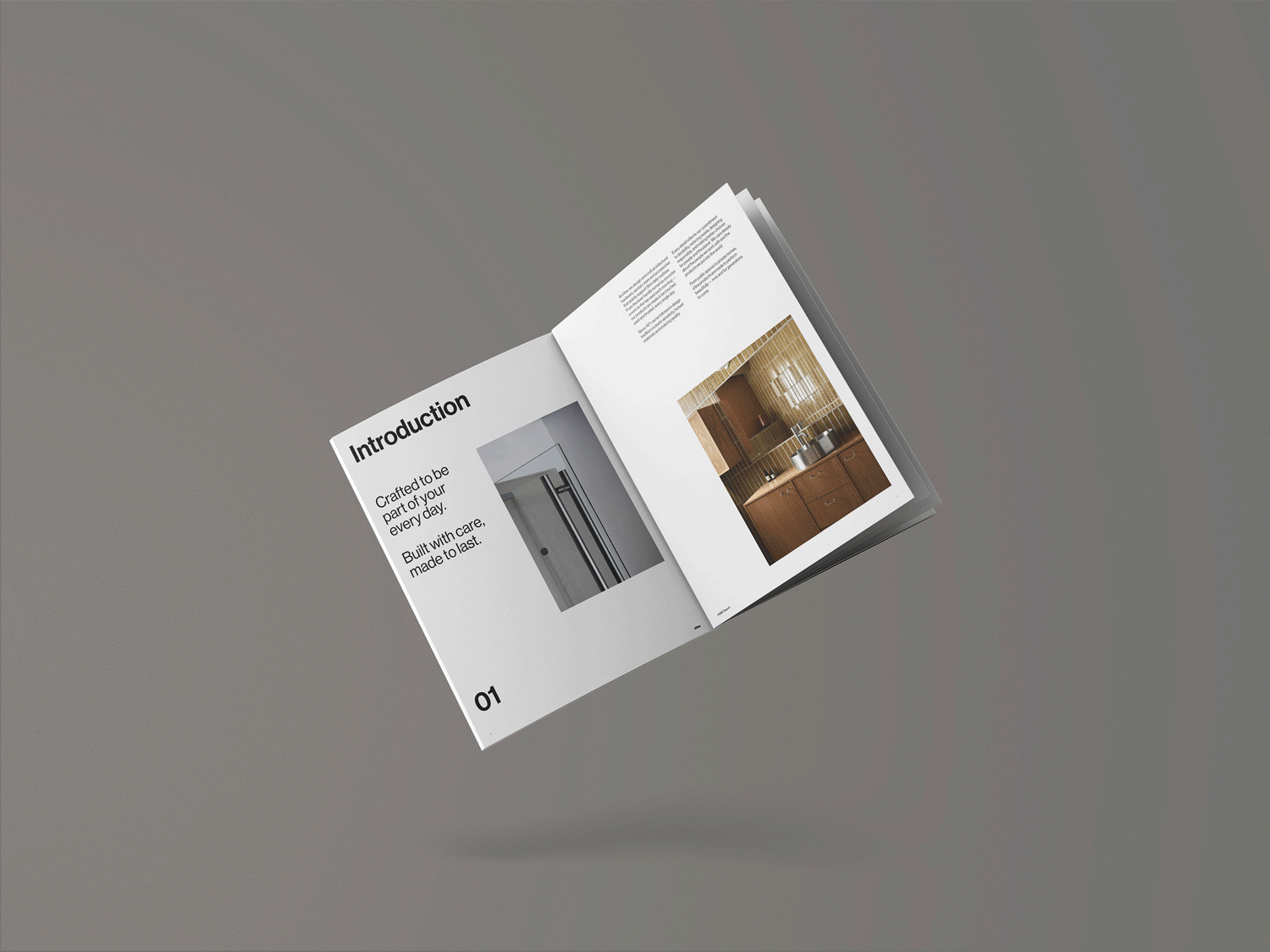 VSME report designed for d line using brutalist minimalist graphic design