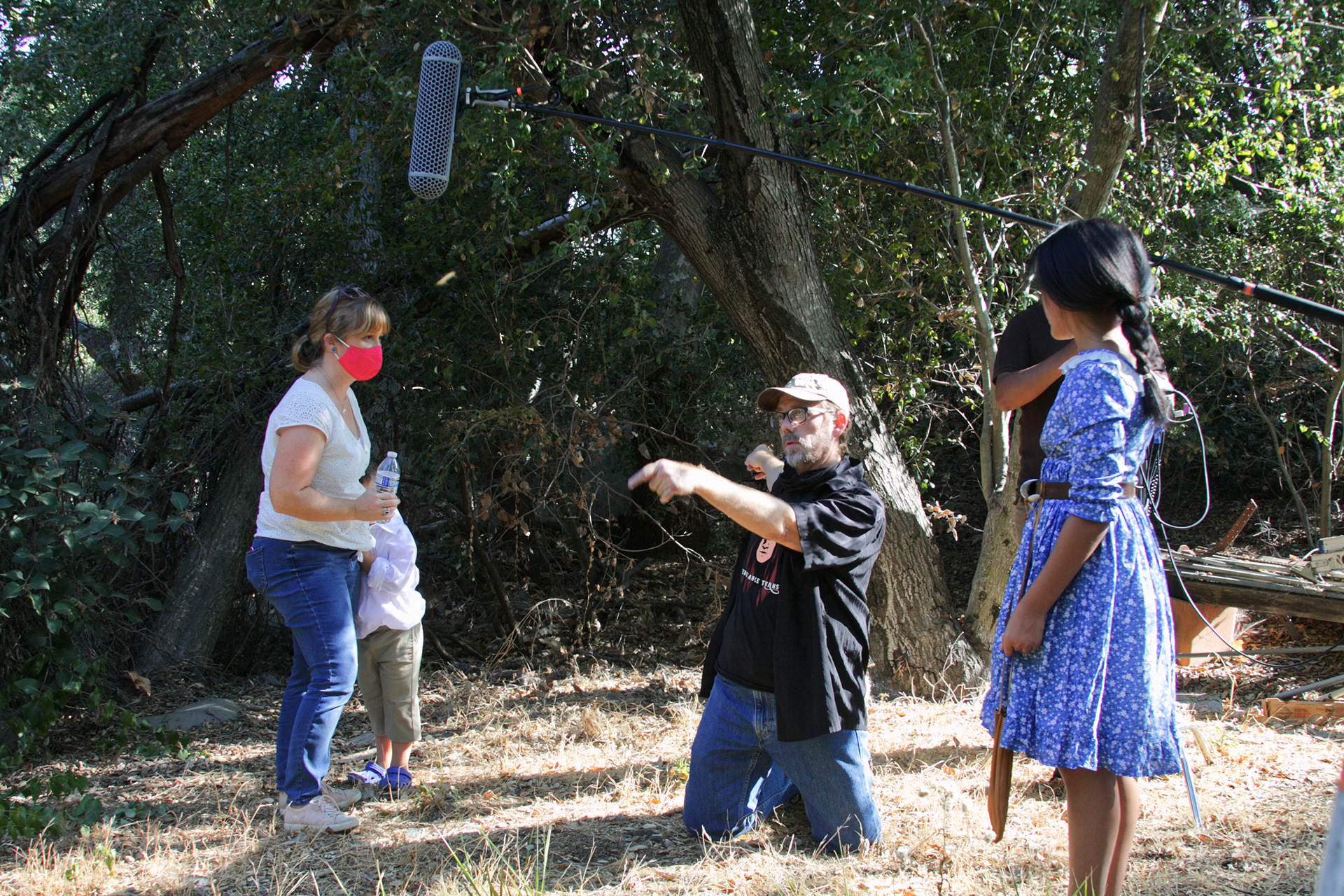 In Lake Elsinore, Director Robert Christopher Smith directs Leo Comstock via his mother Kate Comstock (who plays Mrs. Coppersmith in Volume One) while Dior Harvey pays close attention.