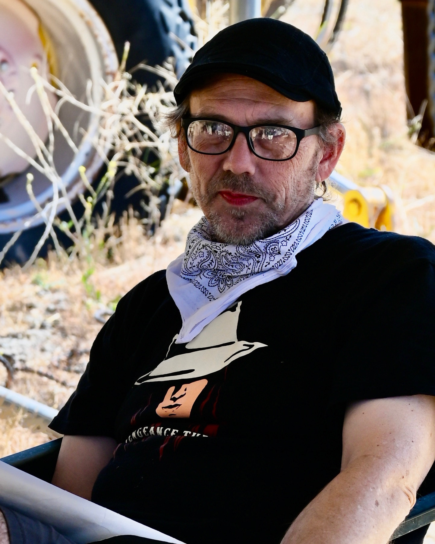 Director Robert Christopher Smith, exhausted but exhilarated on the first day of shooting.