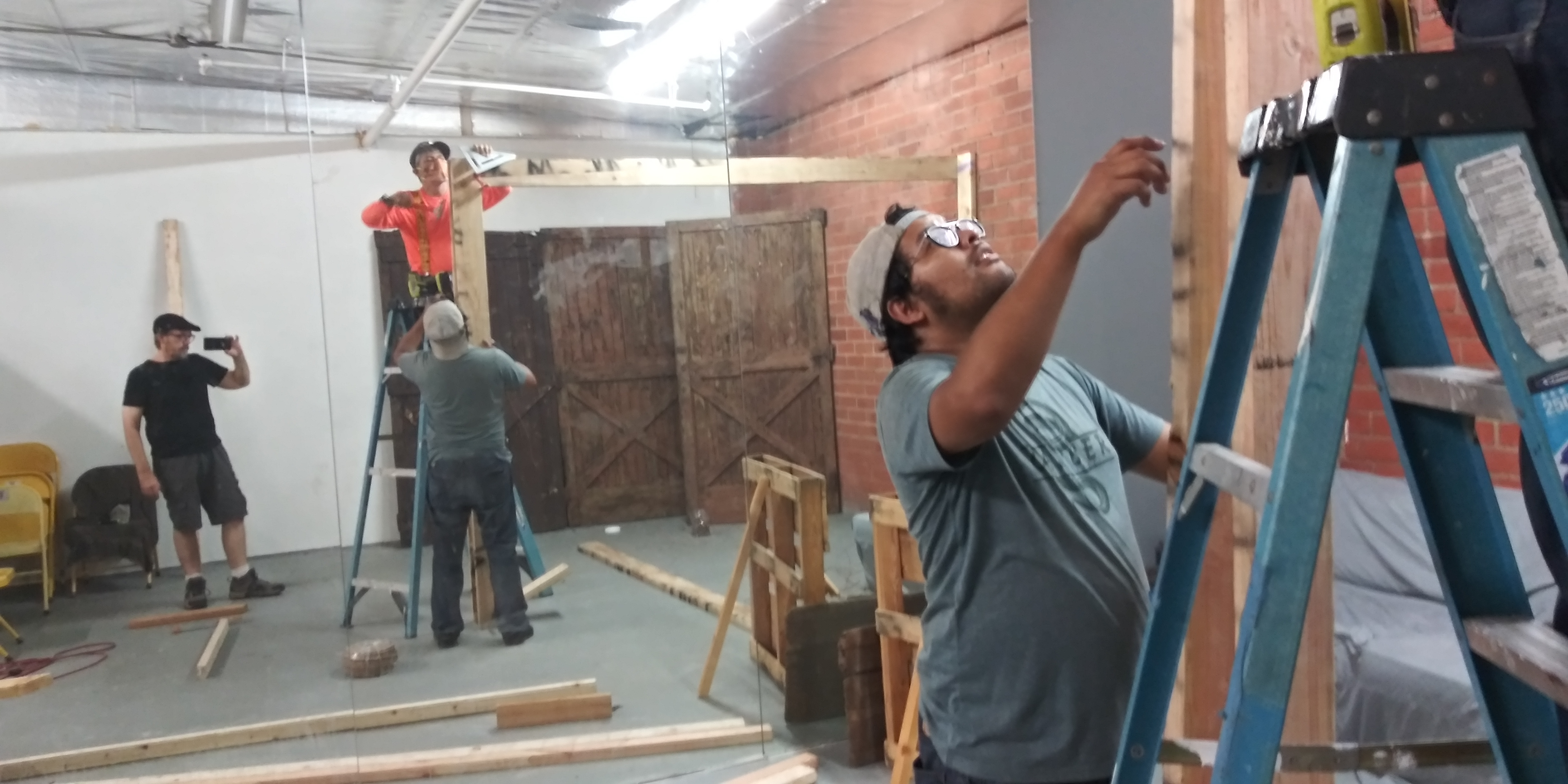 We built a barn inside a warehouse over a flower shop in downtown Los Angeles.
