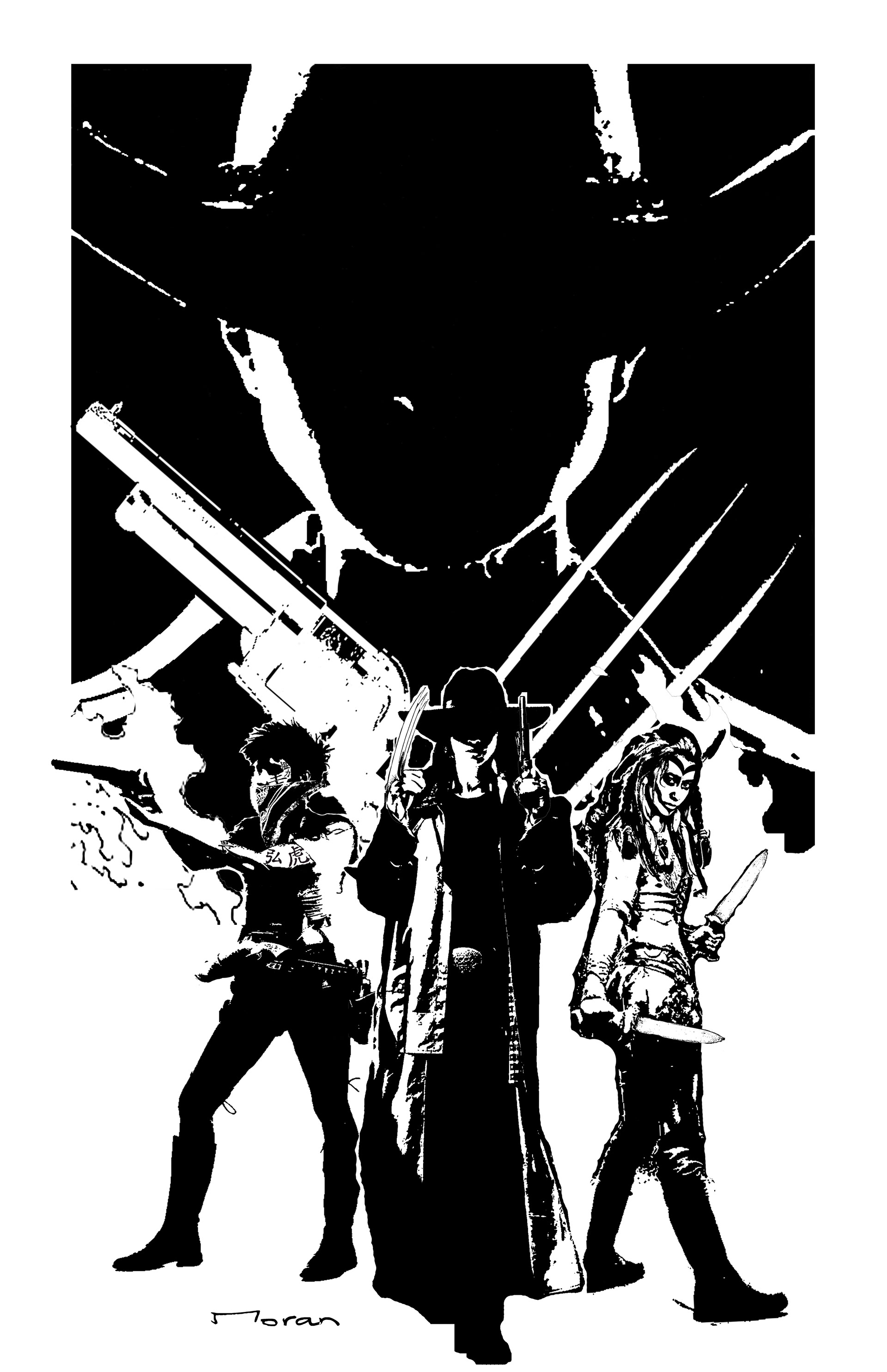 "Vengeance Noir" is by Scottish born artist Rob Moran.