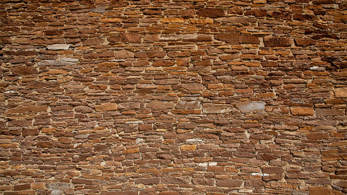 Chaco Canyon - Back wall of Chetro Ketl