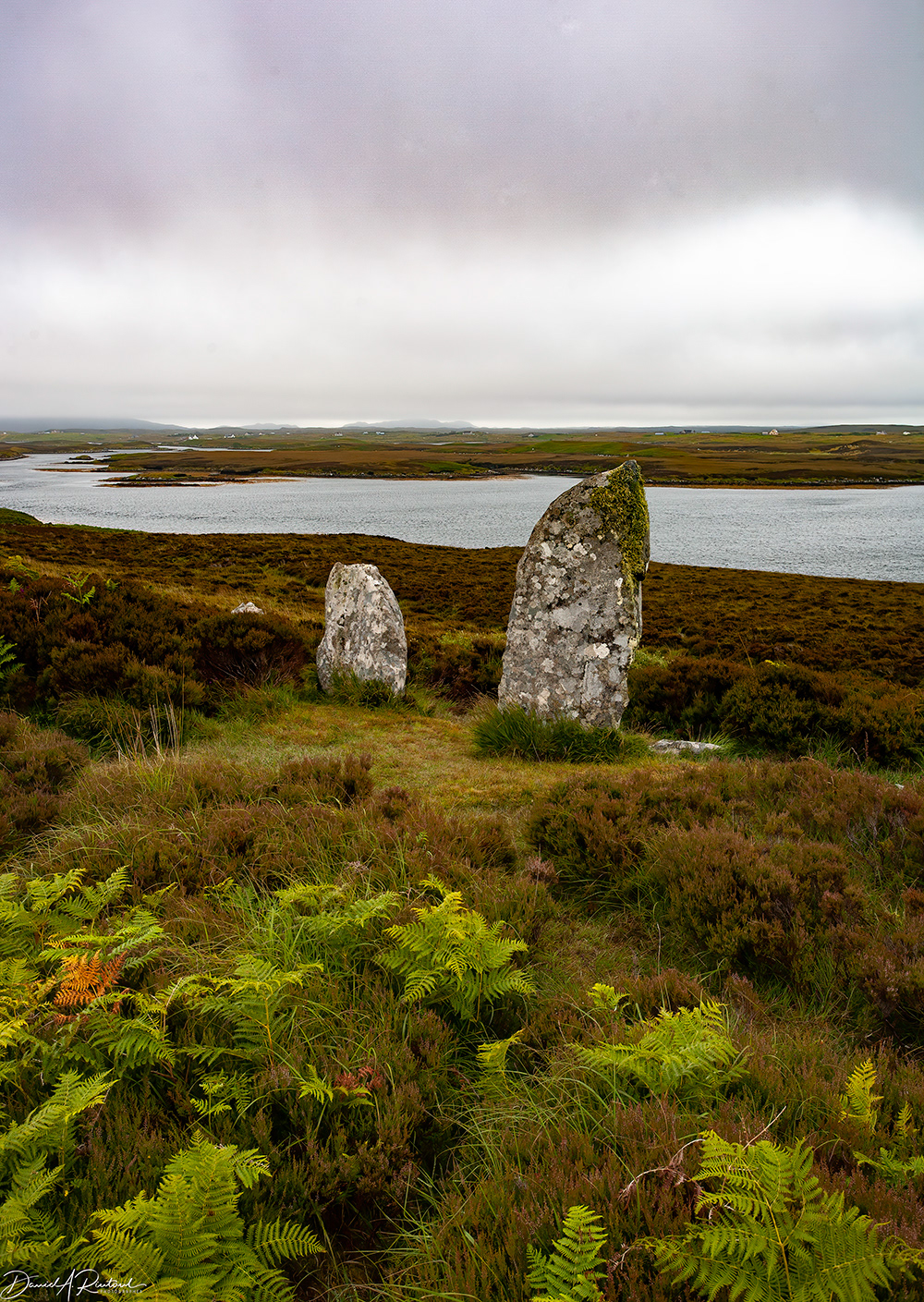 Scotland - Pobull Fhinn stone circle, Uist