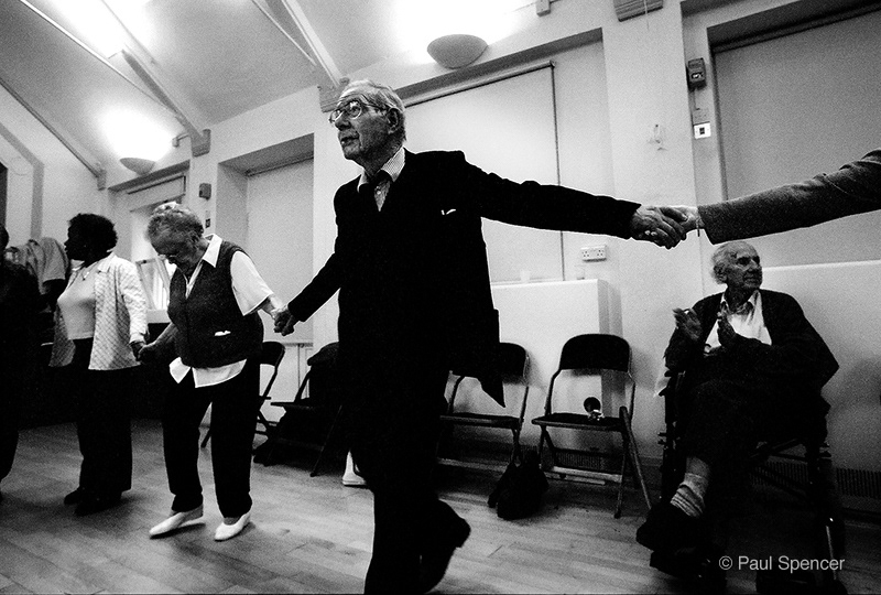 Older People line dancing