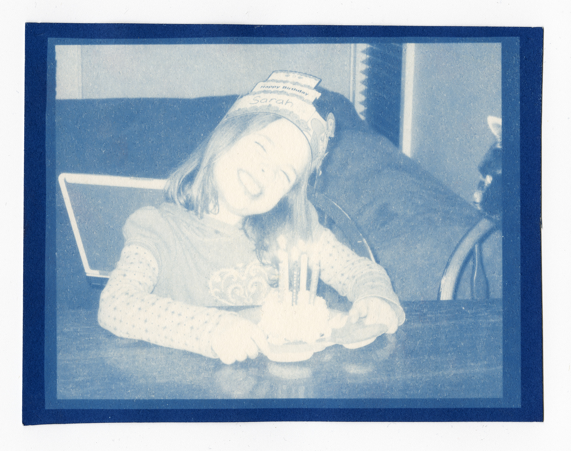 Birthday Cyanotype Print Sarah Price