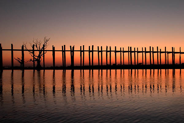 U Bein Bridge, Taungthaman Lake, Myanmar