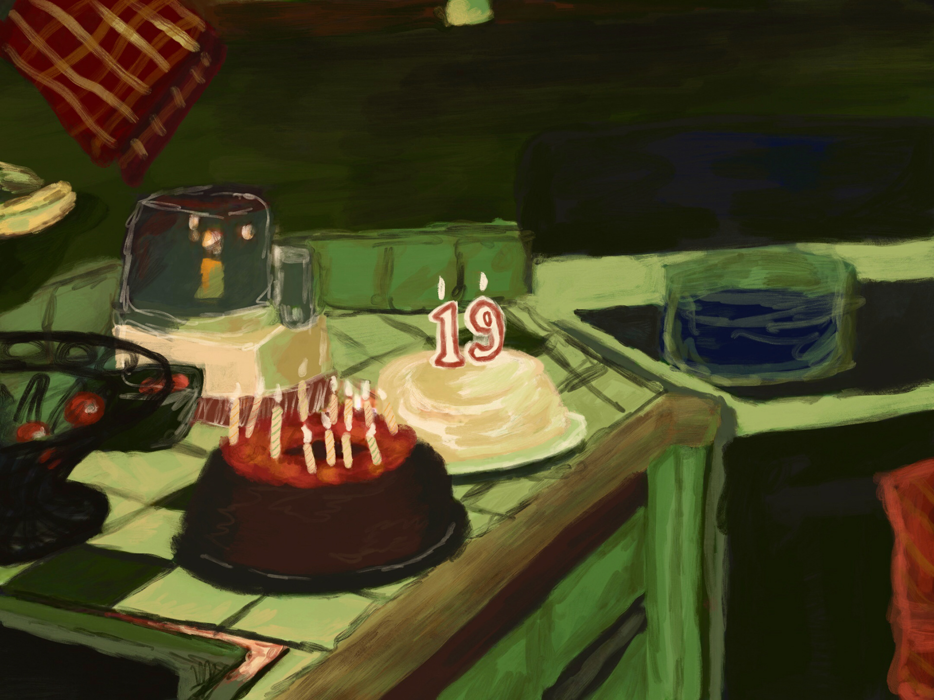"Dan's sink" Procreate, 2021.