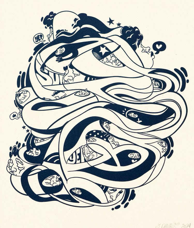 Letterpress print collaboration.