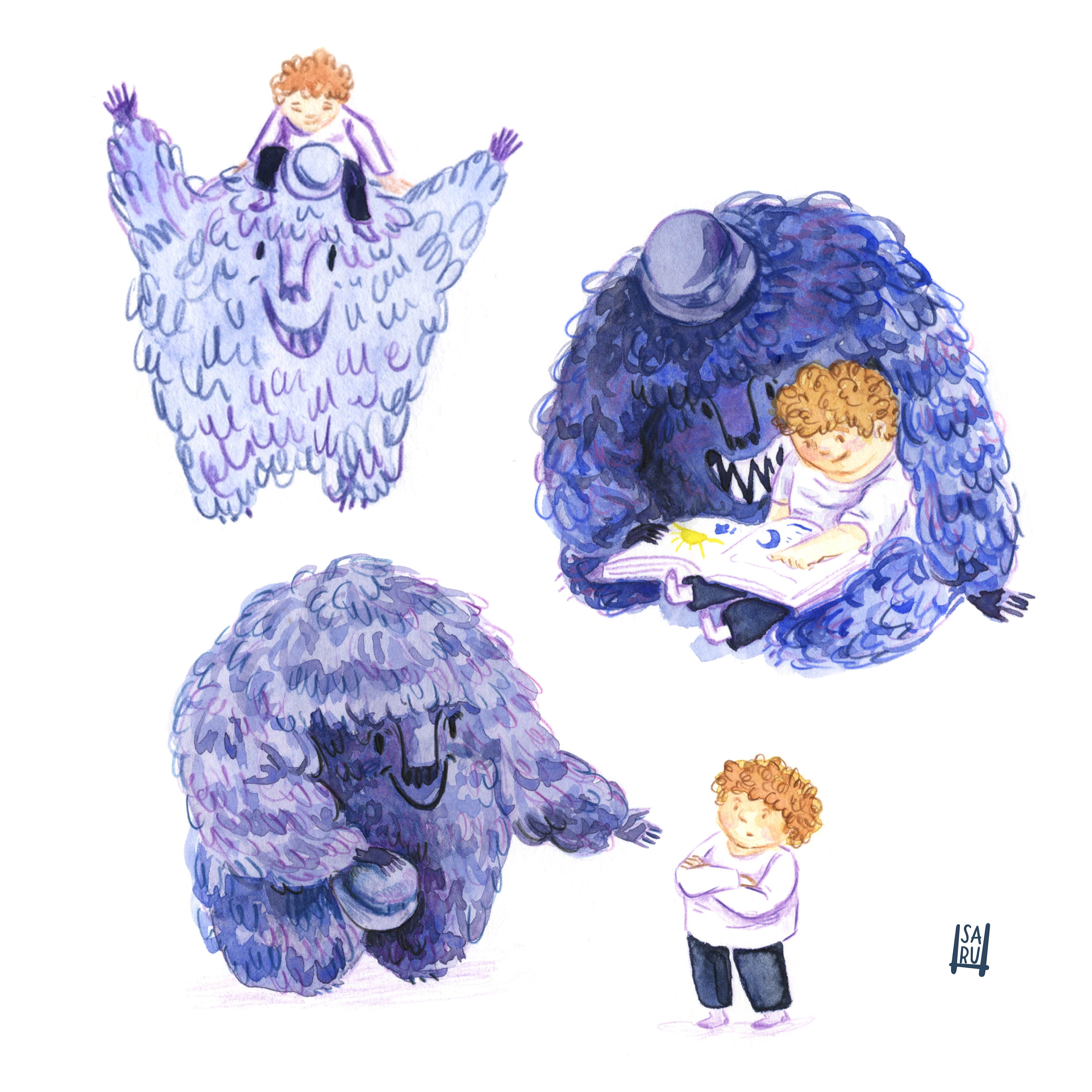 Character studies "La noche"