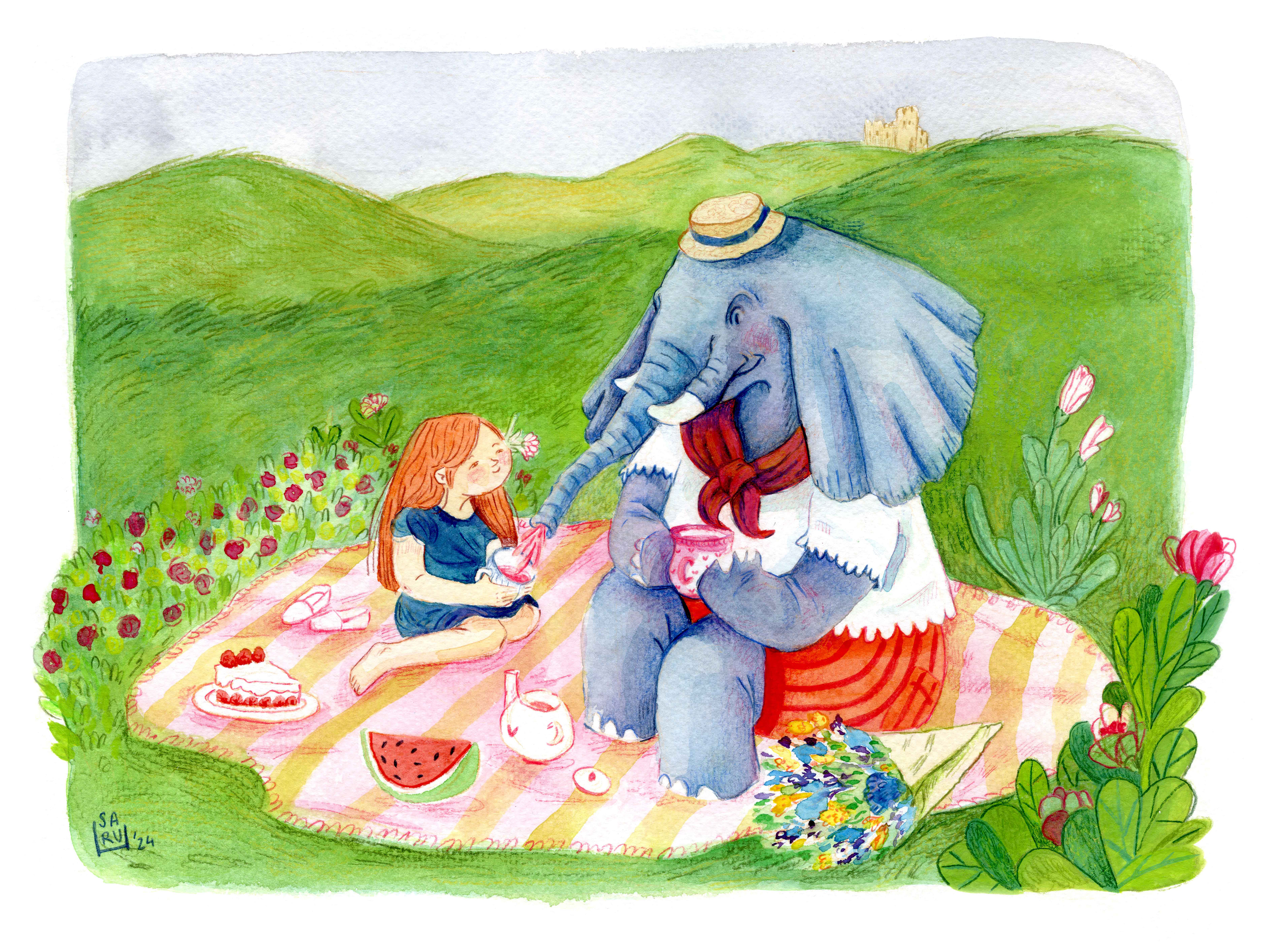Eli and I go for a picnic / Eli y yo vamos de picnic