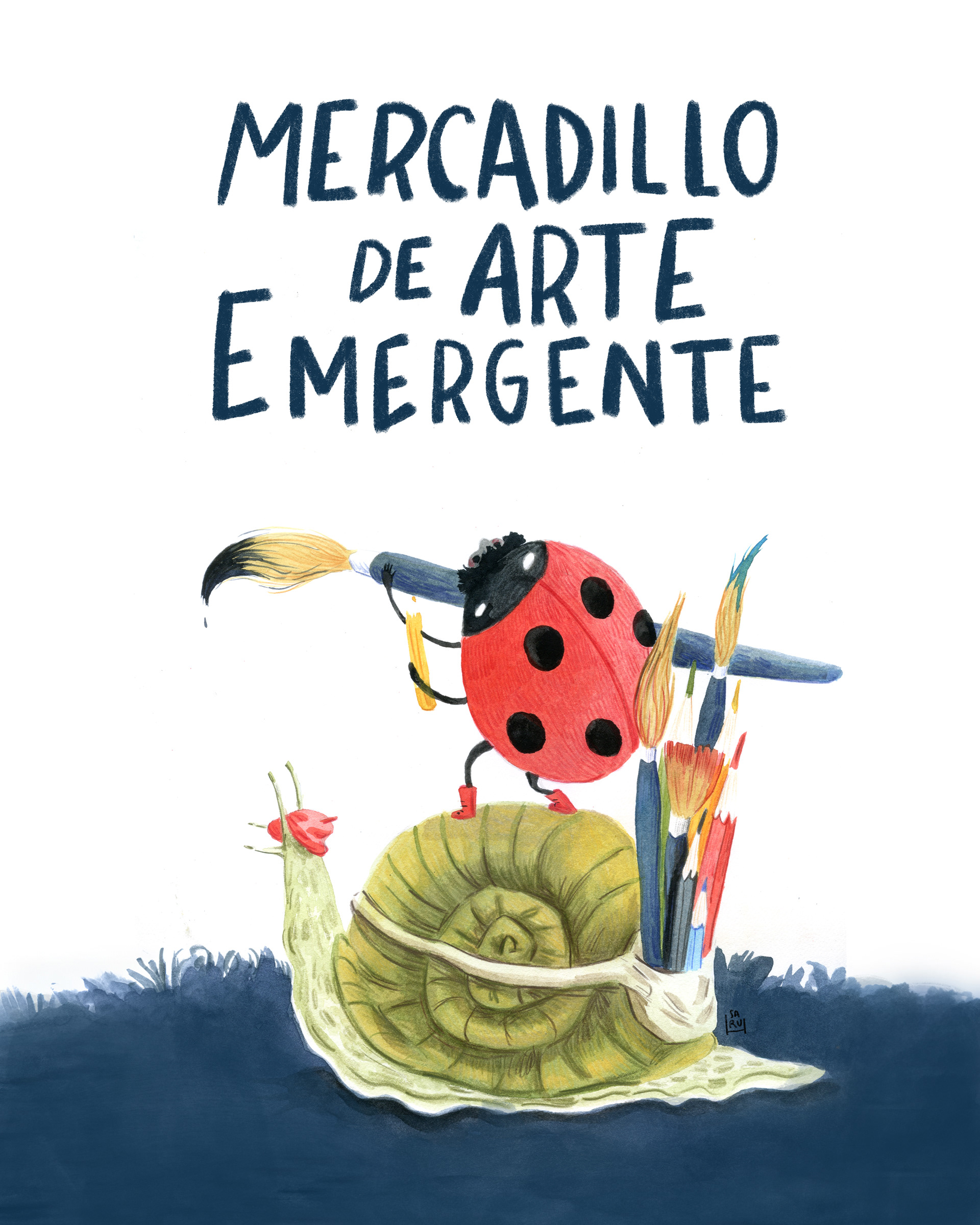 Poster Mercadillo de Arte Emergente (enero 2024)
