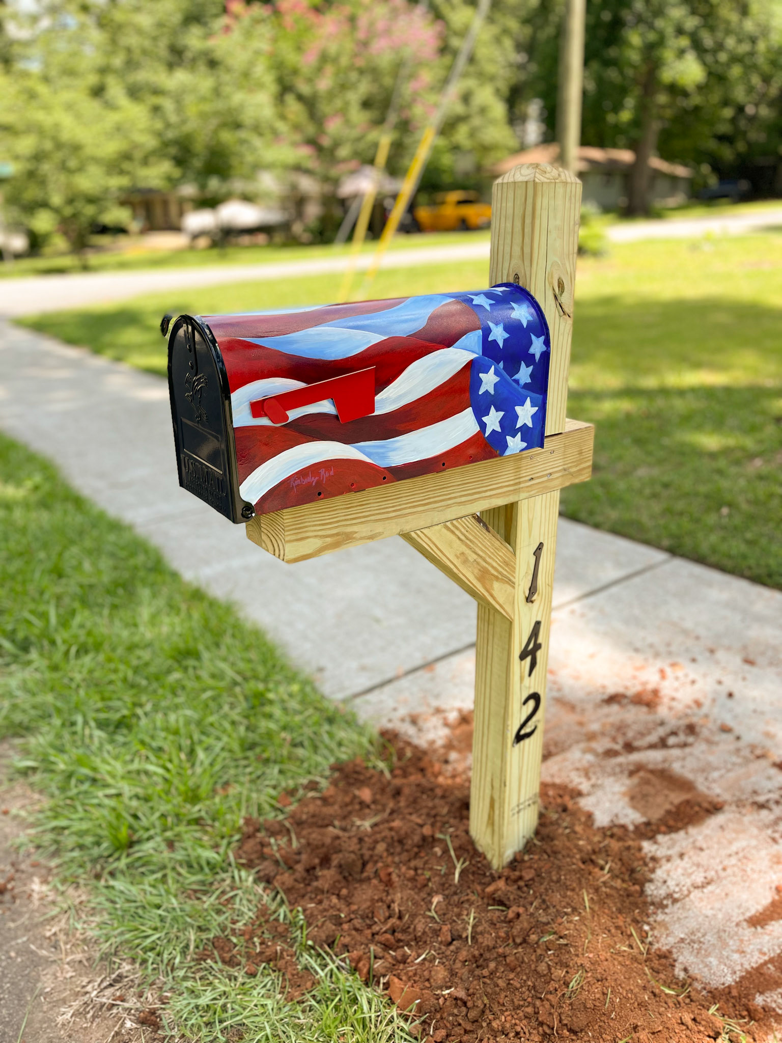 Hand Painted Mailbox