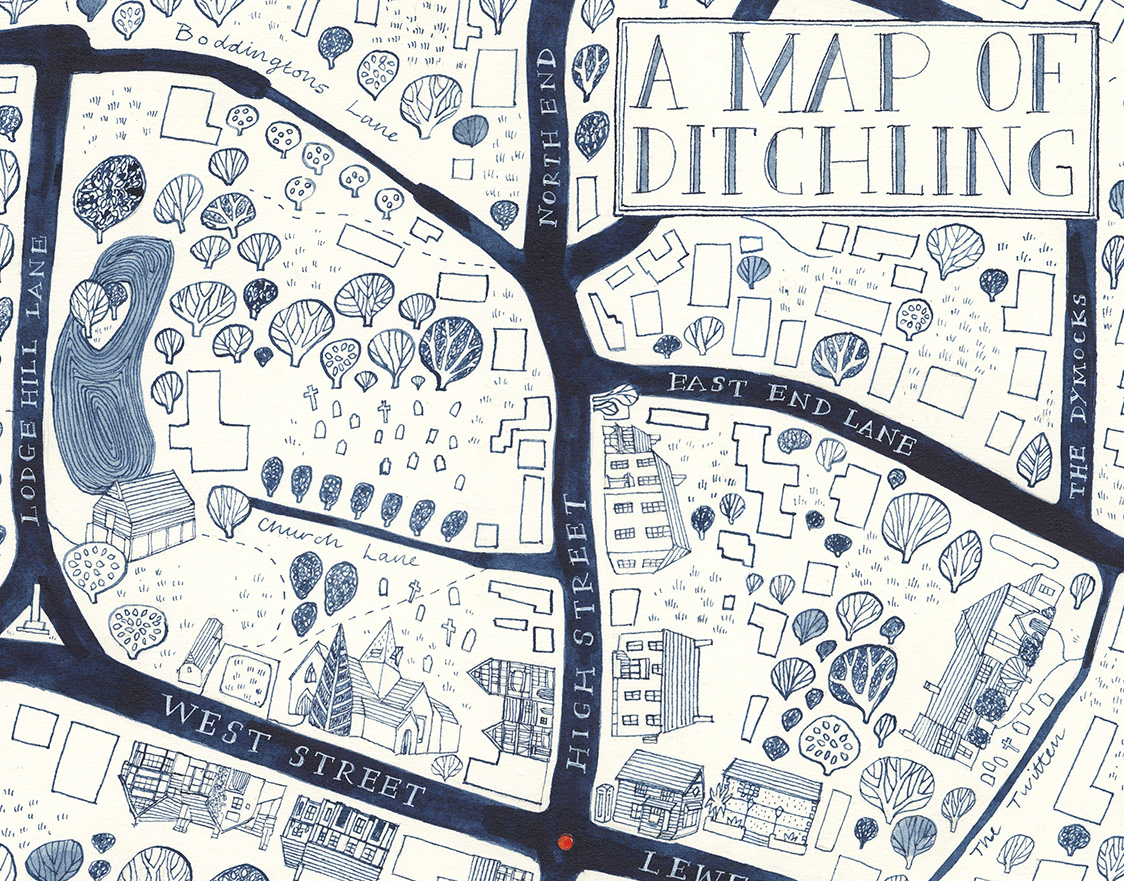 Helen Cann - Village Mapping - Ditchling