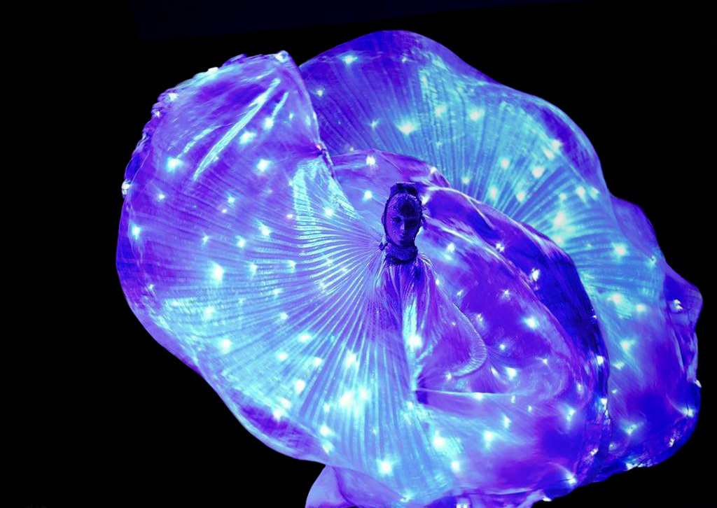 double ailes d'Isis lumineuses
