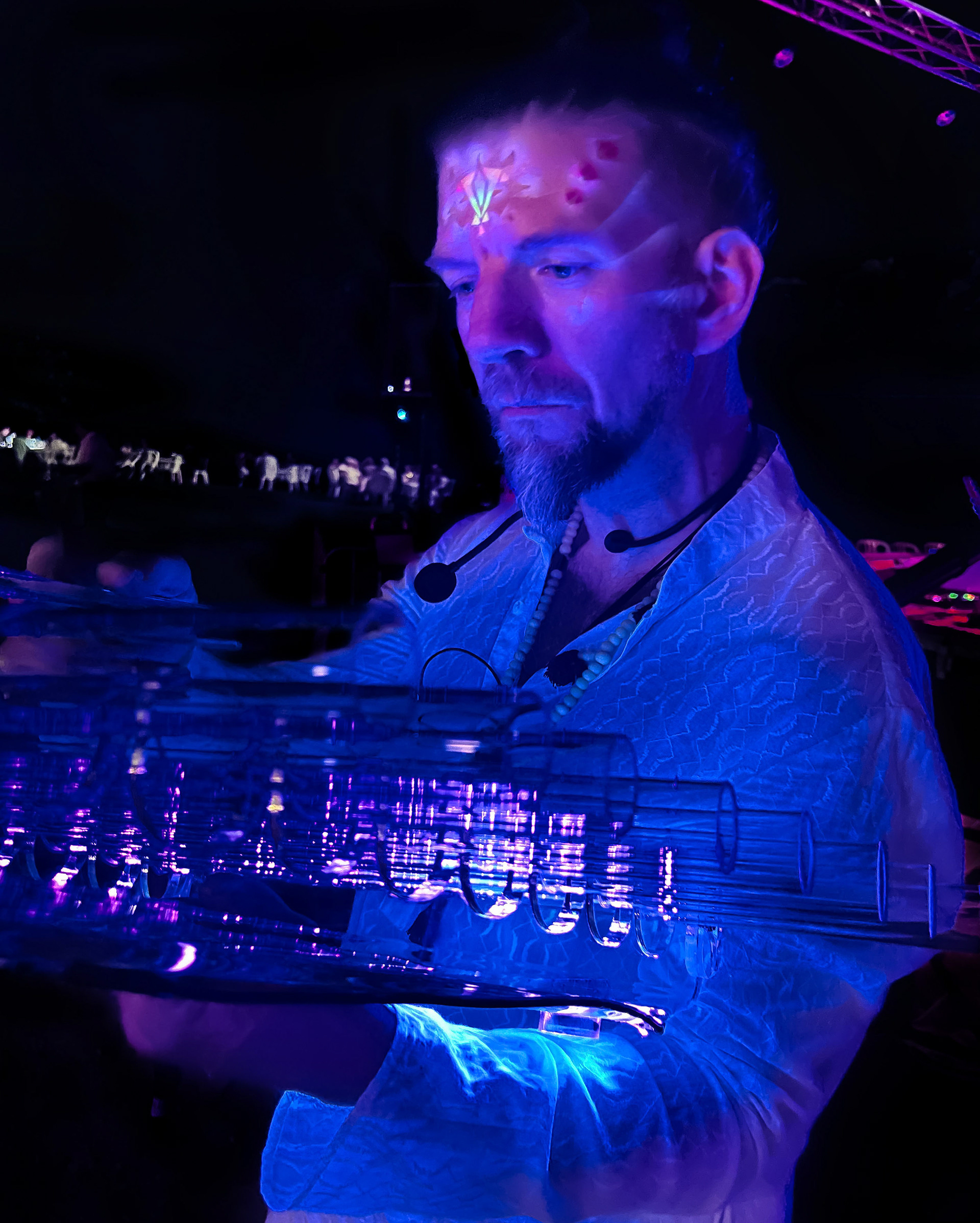 Harmonie sonore de la harpe de cristal