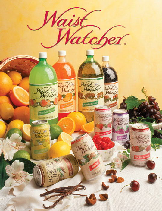 Waist Watchers Soda Package Design