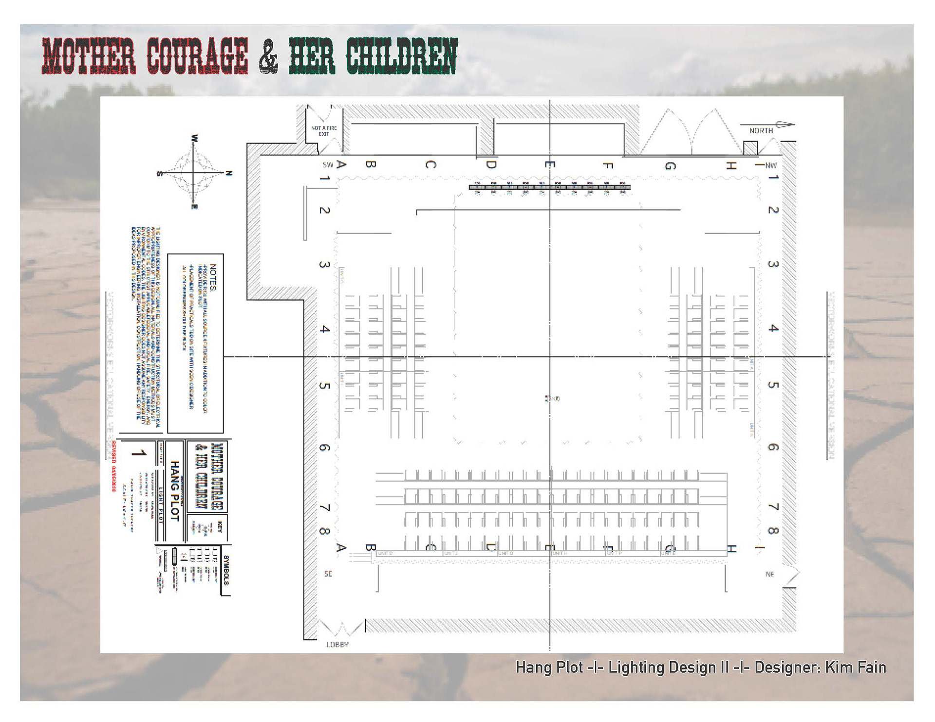 Mother Courage & Her Children — Light Plan — Ground — Vectorworks