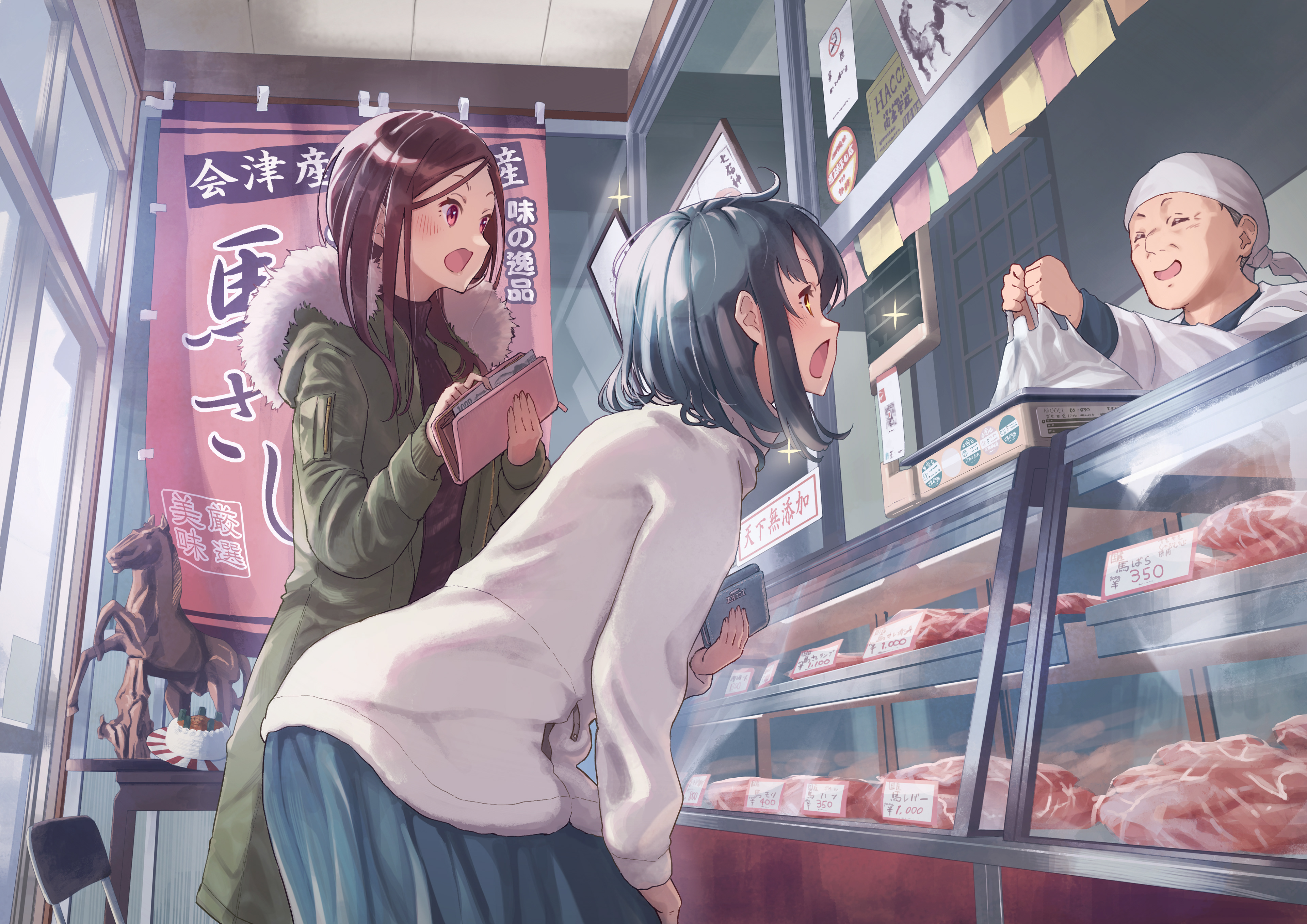[Private] 個人商店をイメージしたイラスト (2022.2)