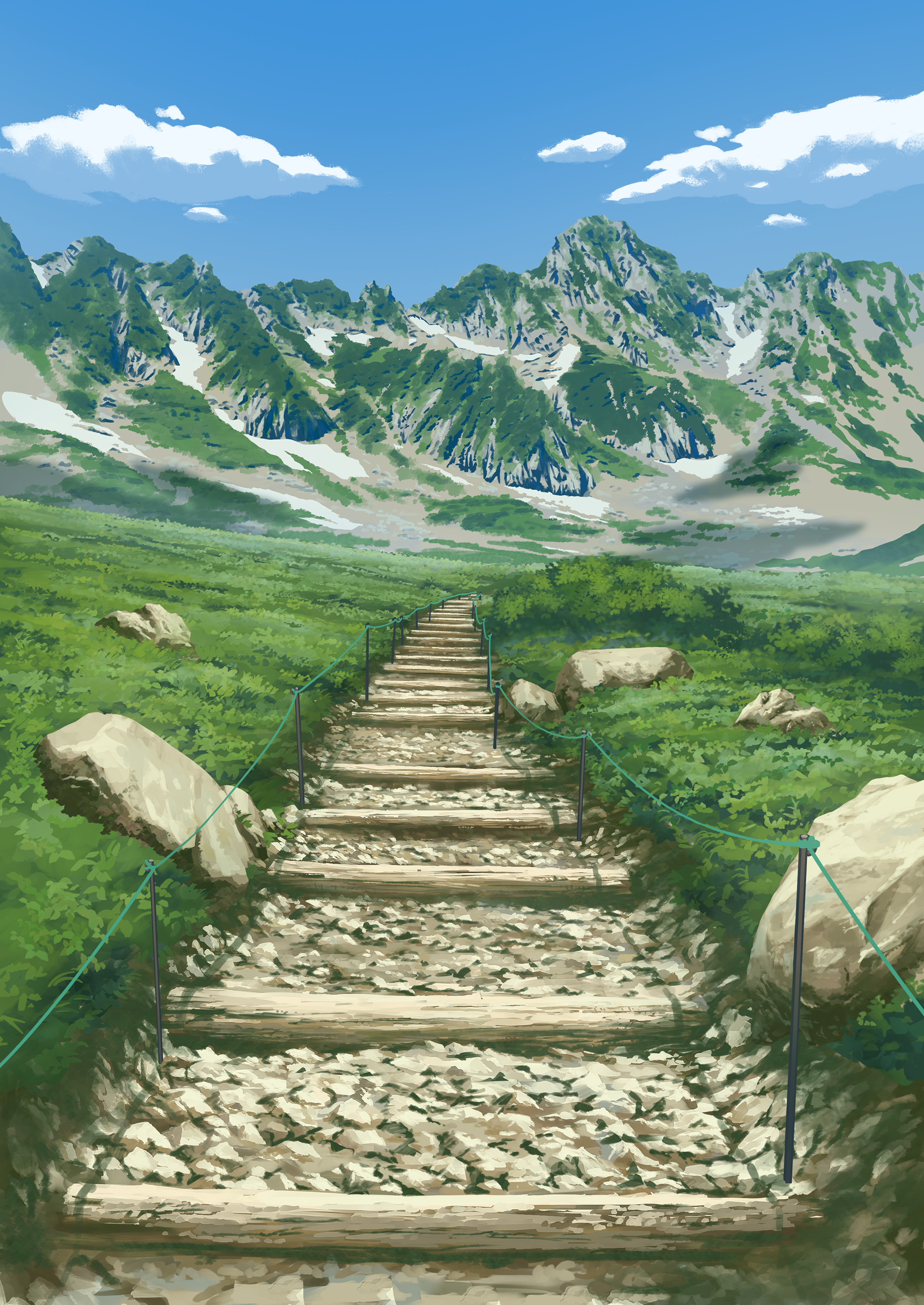 『今日からはじめる山登り』(著:じゅごん大輔)カバー背景(2024.3)