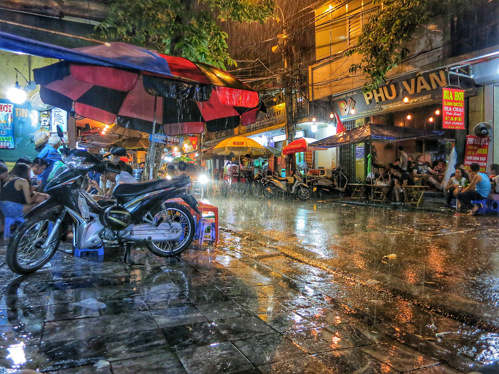Vietnam, Hanoi, Rain in the Evening, 2015