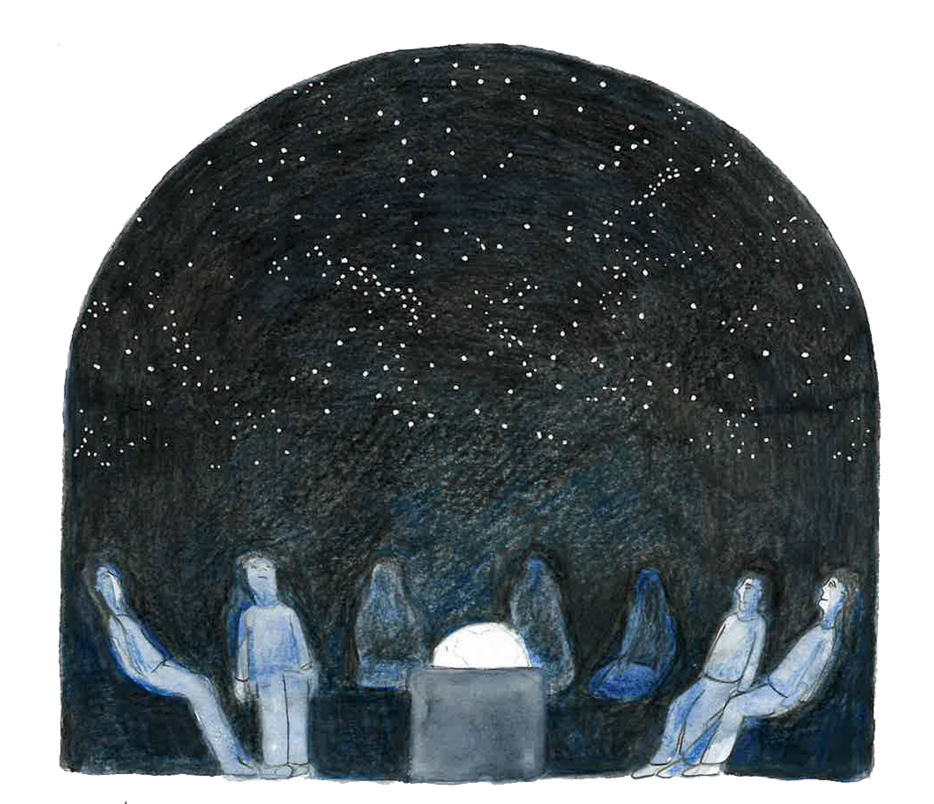 Illustration de la partie 1 de l'exposition - Le ciel nocturne
