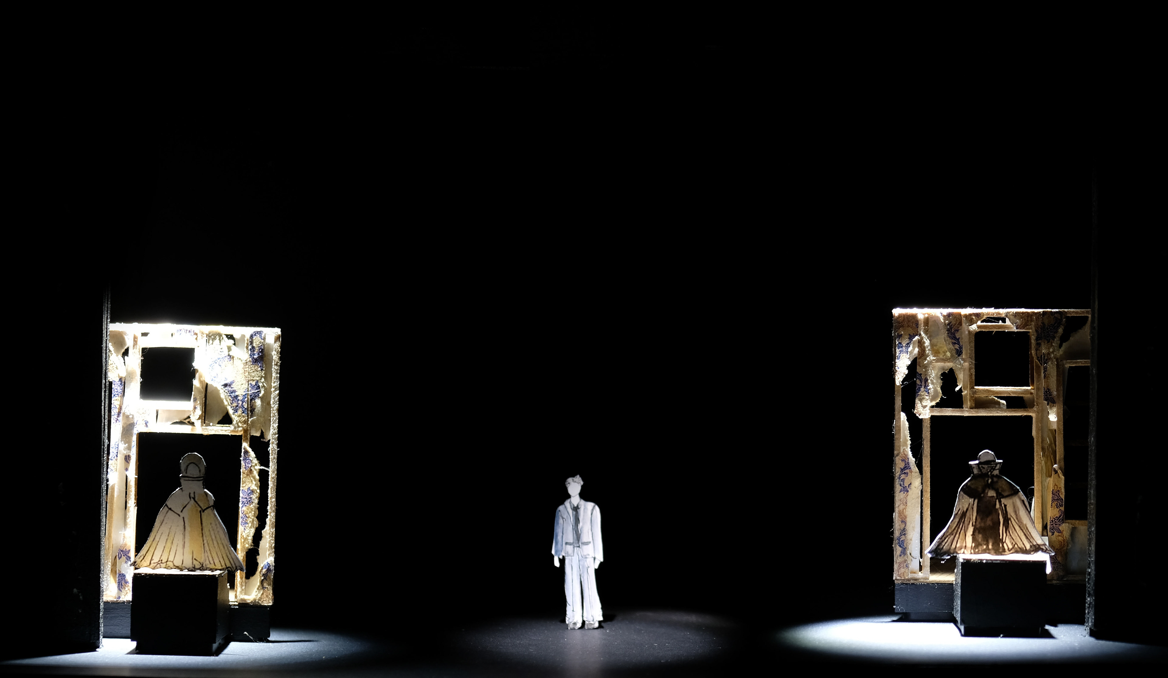Photo maquette - Basilio avec Melainos et Leucos