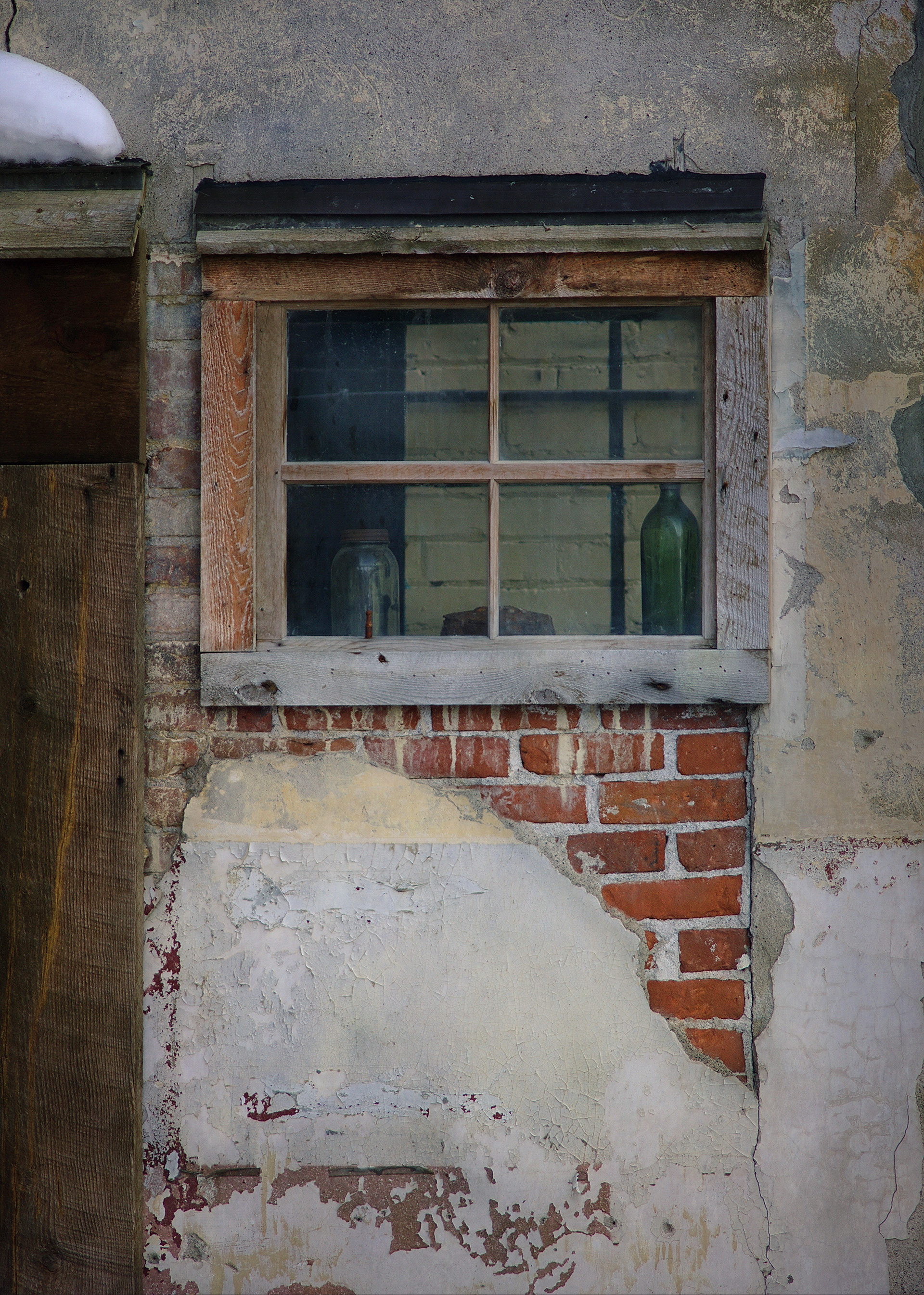 Through a window