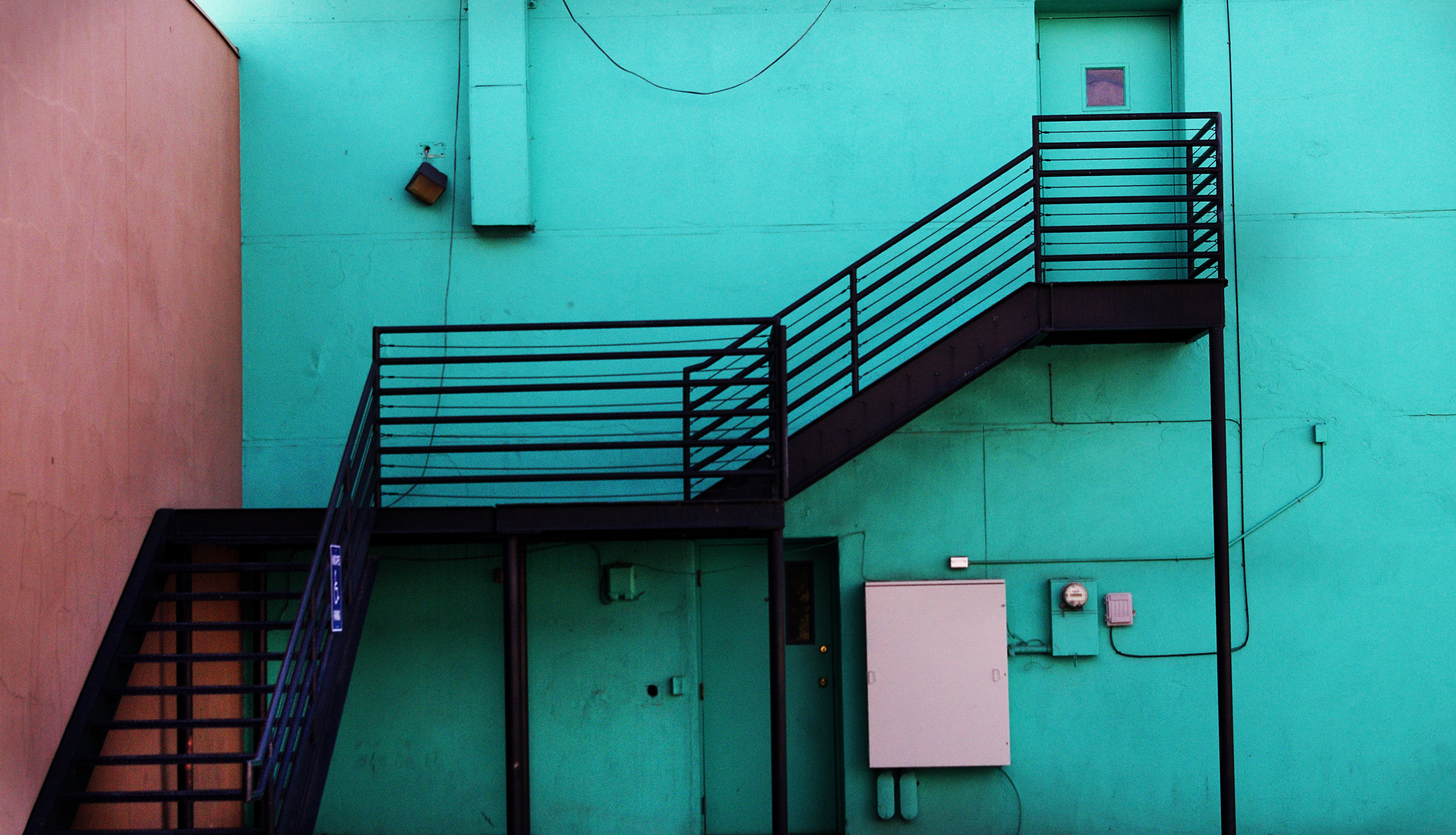 Turquoise & stairs