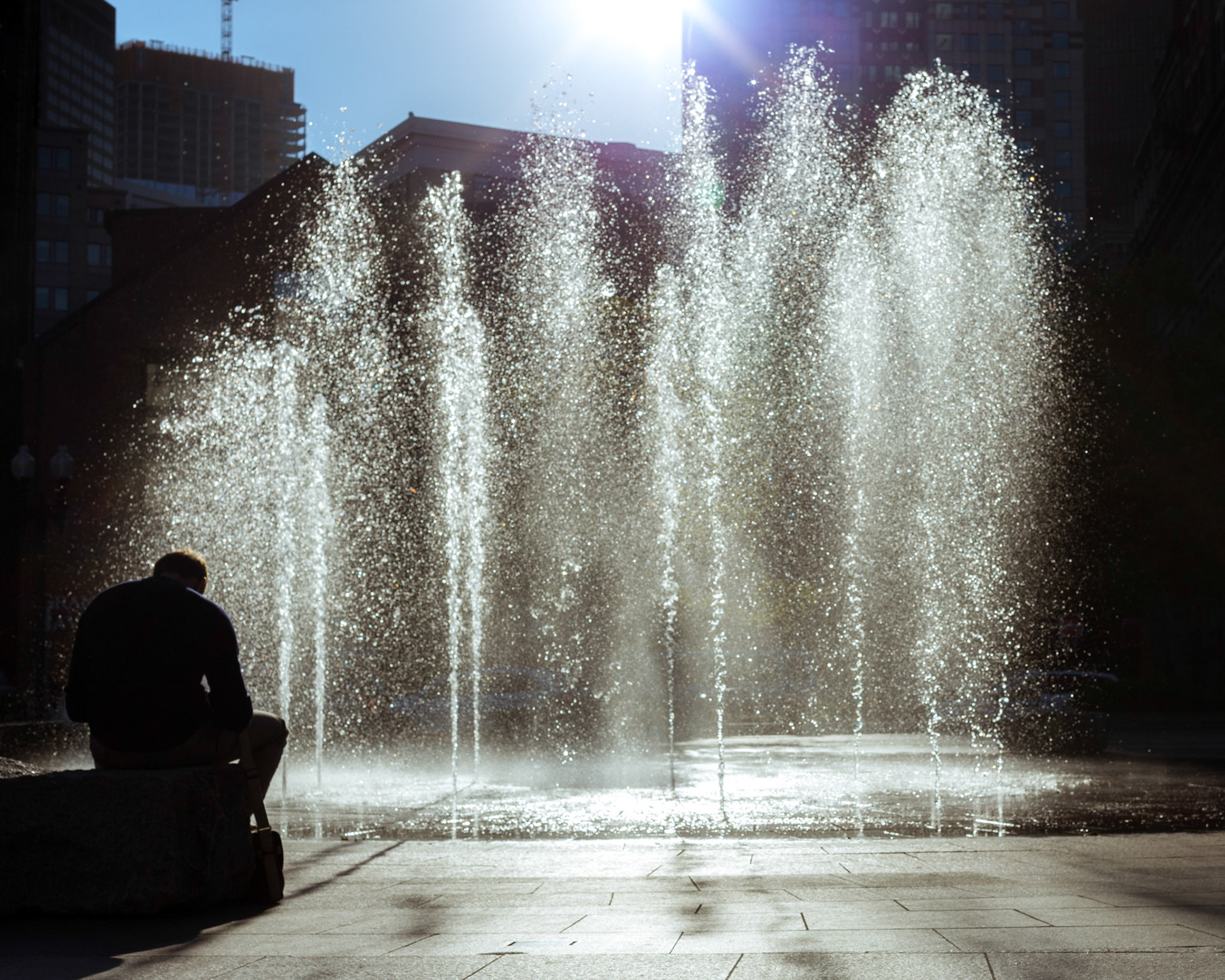 Rings Fountain, Boston, MA