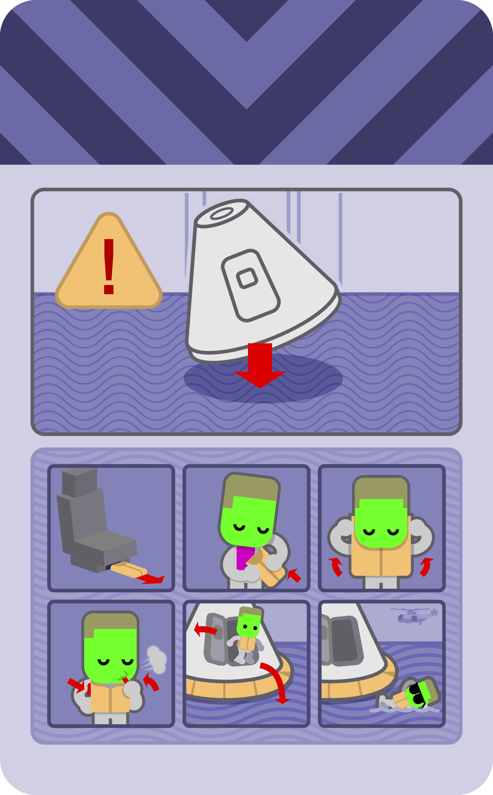 Back, In-Flight Safety Card for Tutorial 7