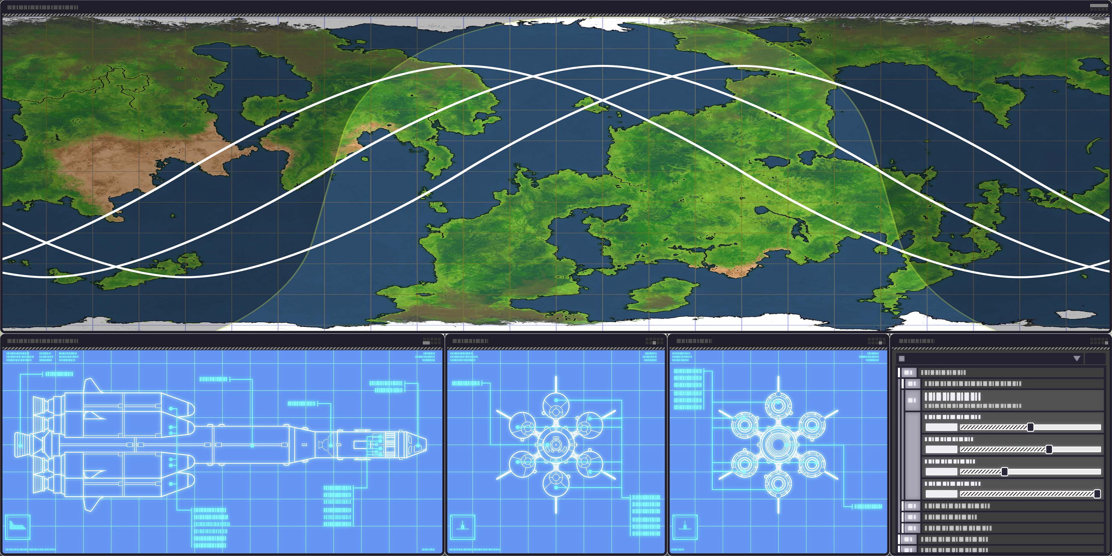 Tracking map and vehicle schematics