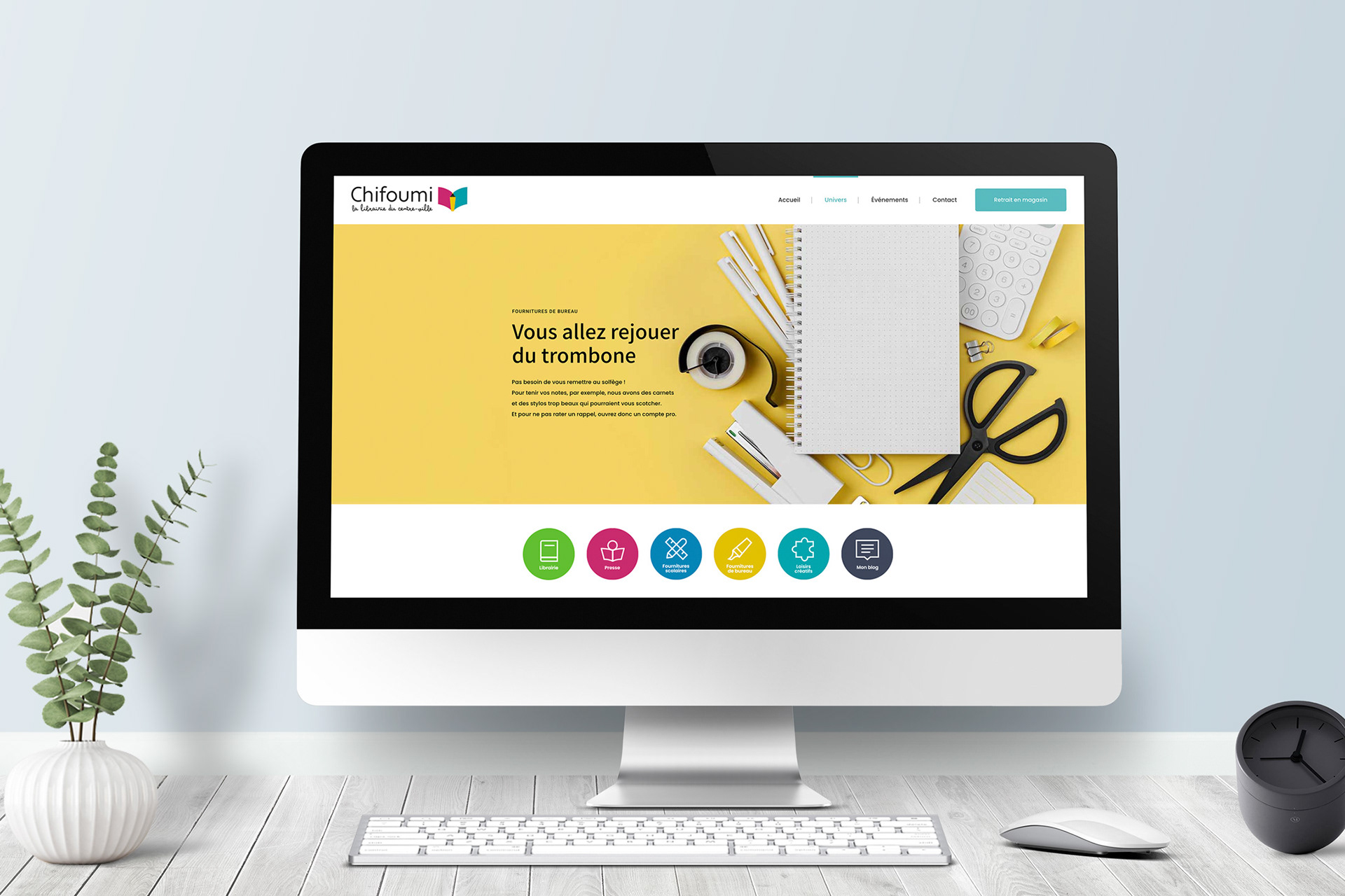 Site de Chifoumi sur ordinateur