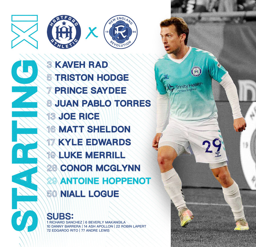 Hartford Athletic Starting XI - Social Post