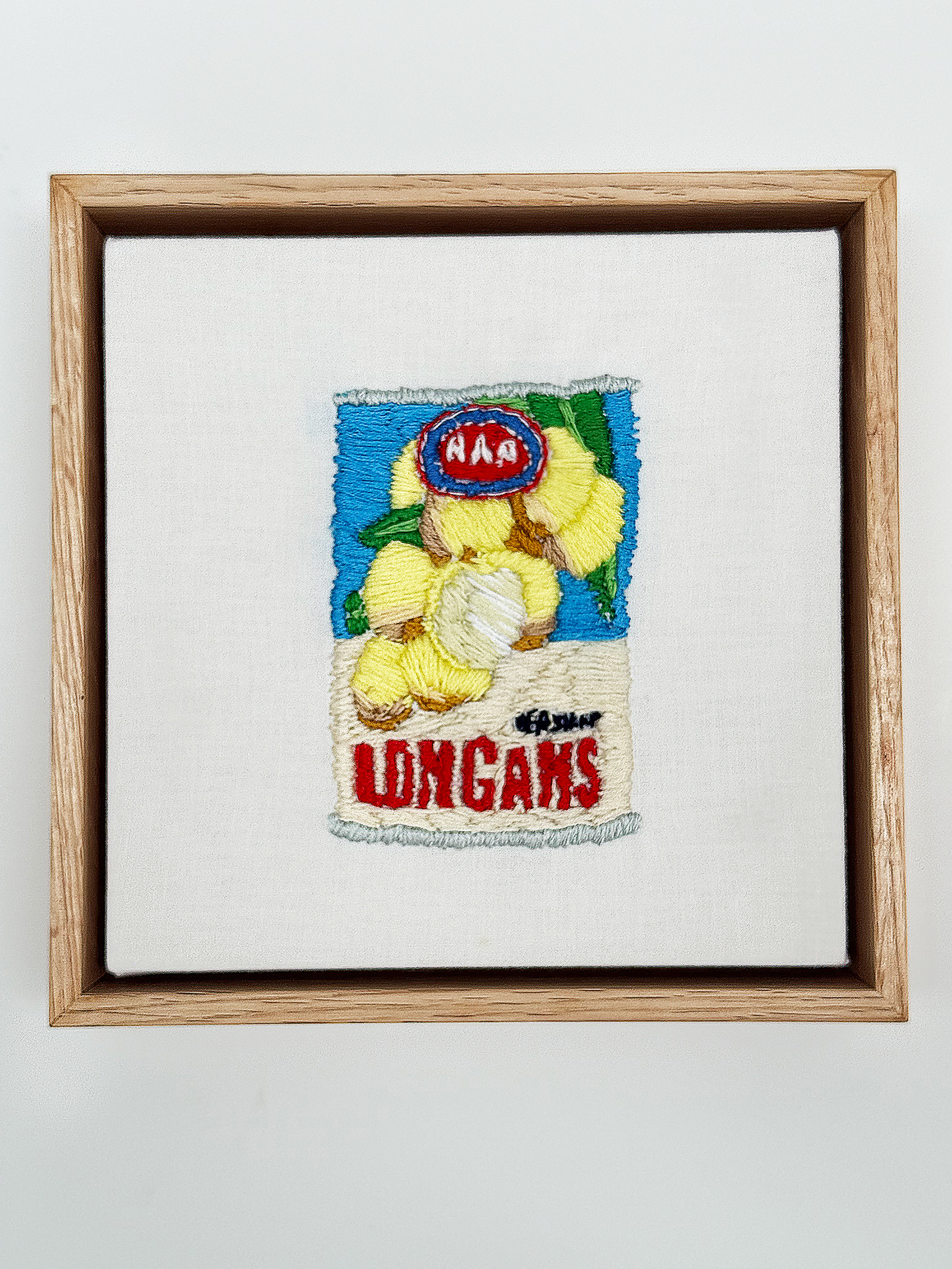 013_Longans  //  thread & linen  //  size 20x20cm 