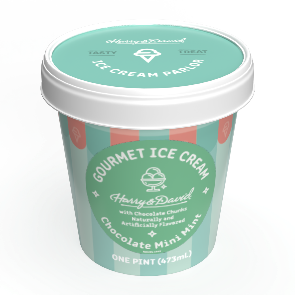 Harry & David Ice Cream Packaging