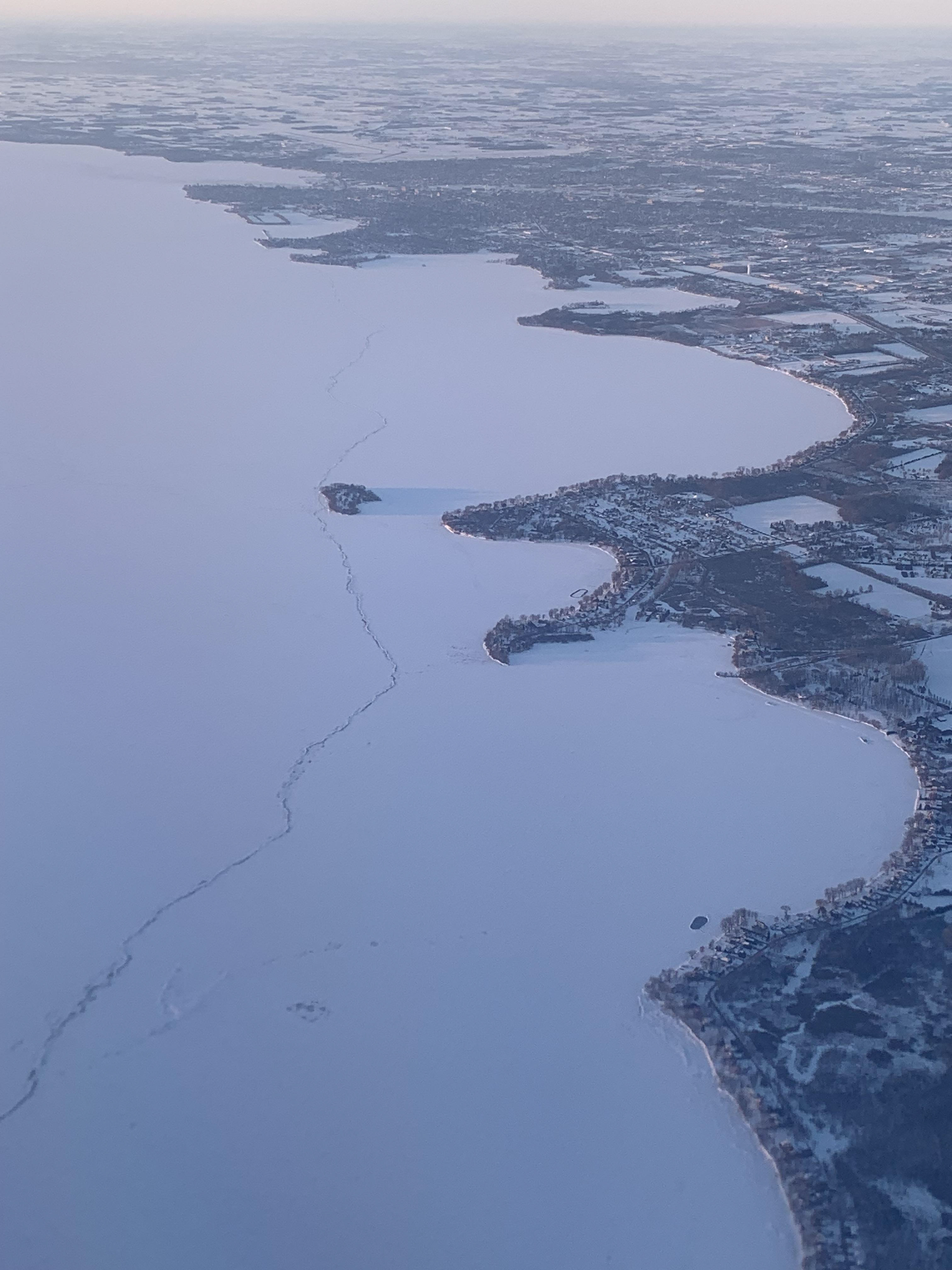 Lake Winnebago from a Plane
