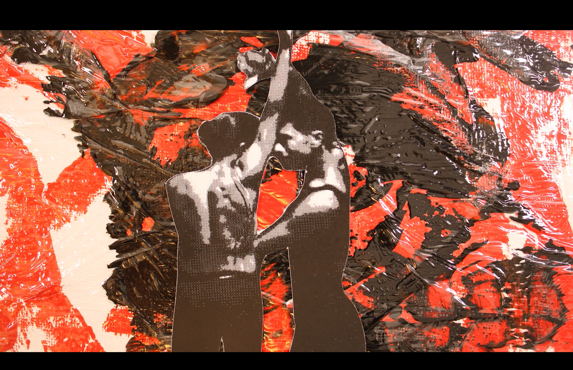 Still from "PAINT" video projection from "In Studio", October 2023.