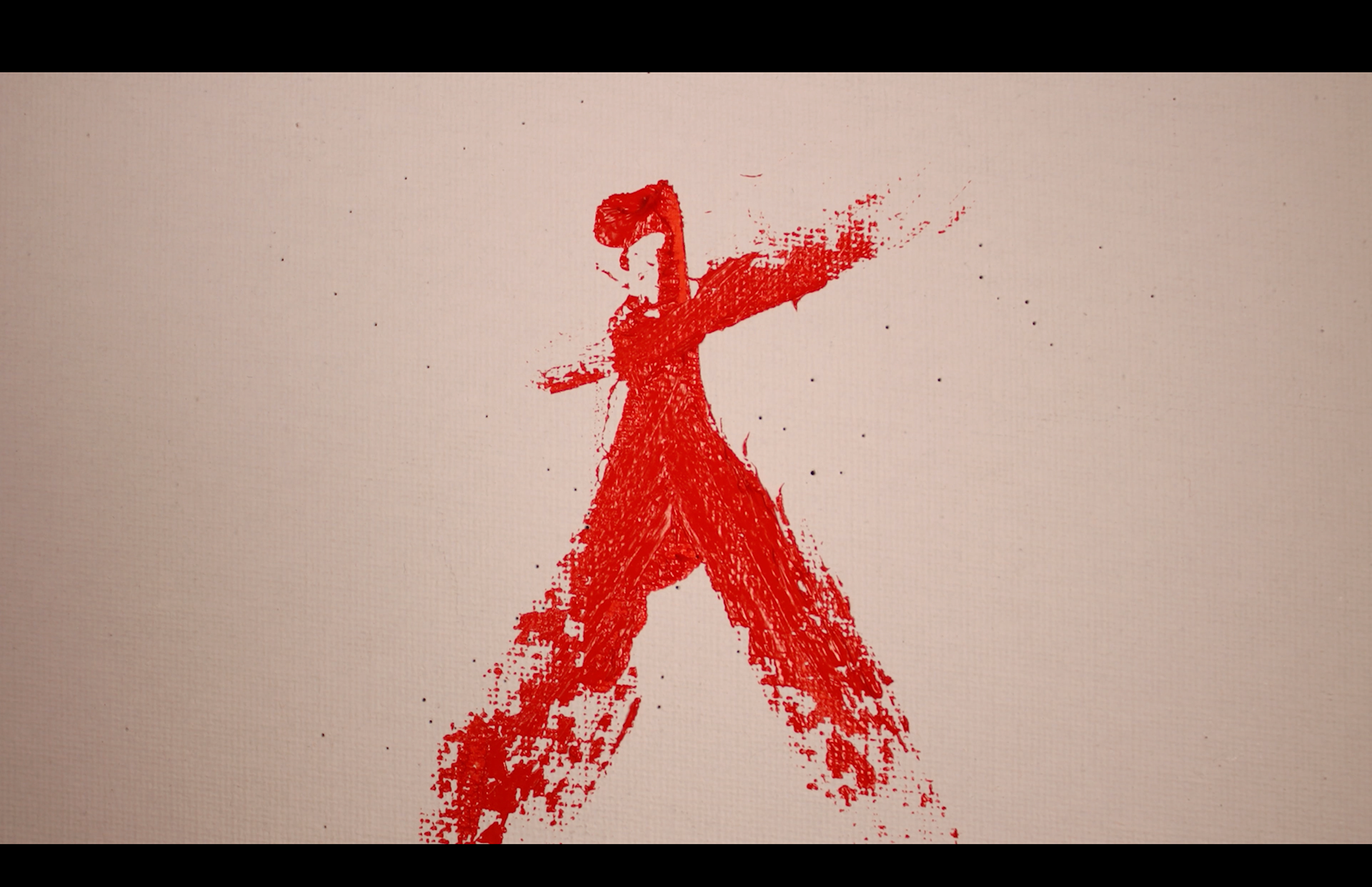 Still from "PAINT" video projection from "In Studio", October 2023.