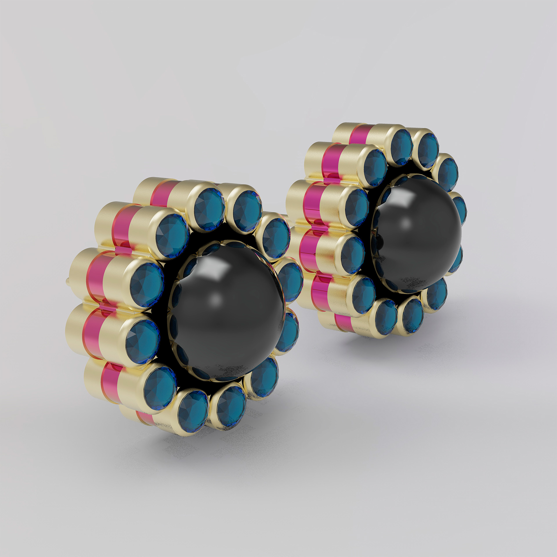 DIOR BOTON EARRINGS