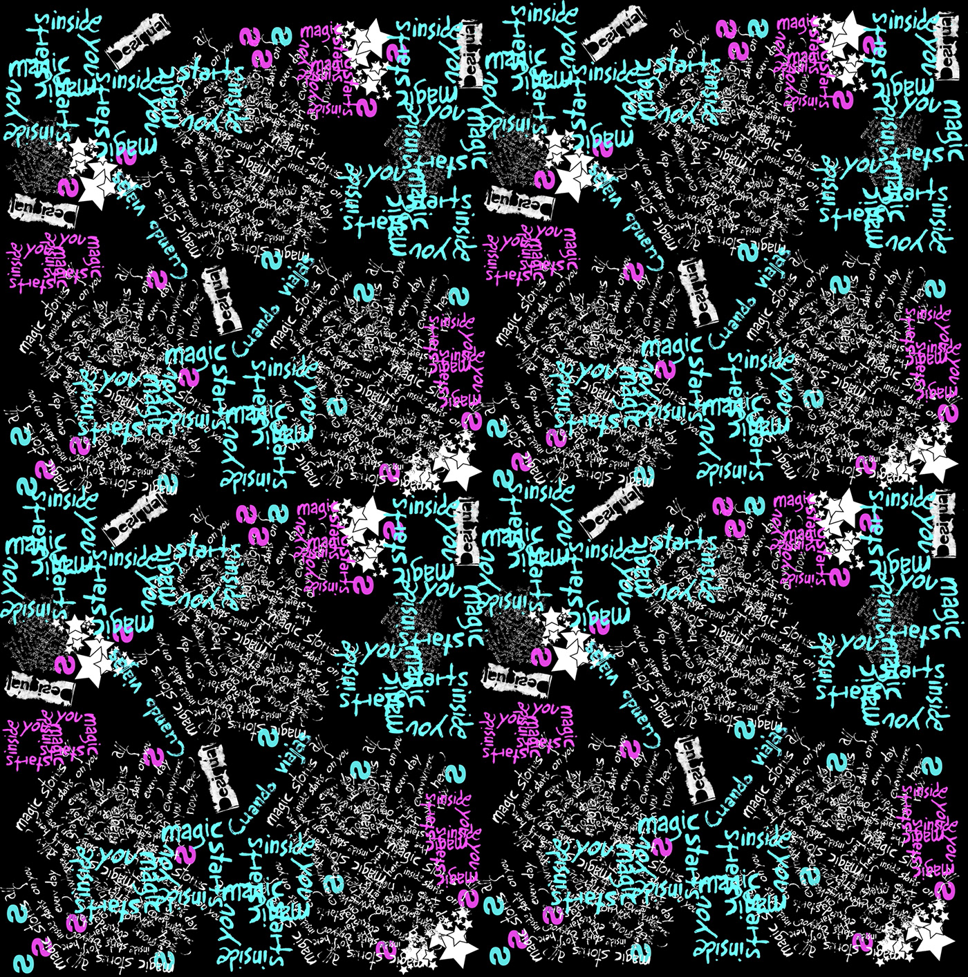 Print design for Desigual. SS 2016 collection.