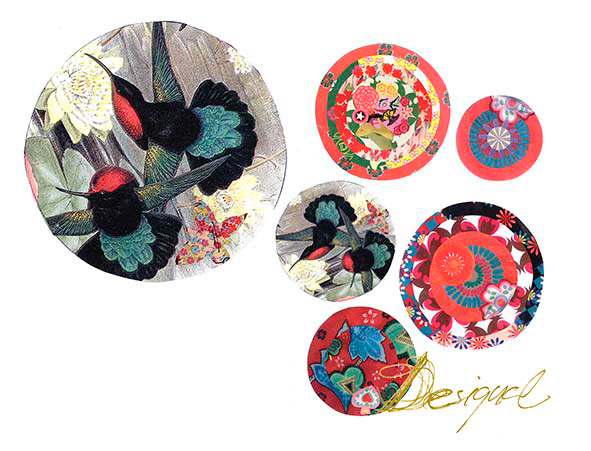 Graphic illustration for fashion print. Desigual. AW 2017