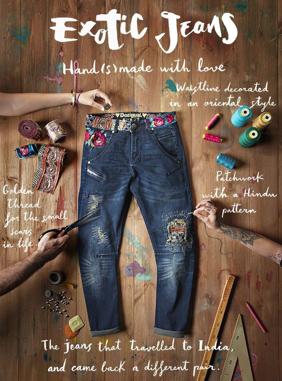 Work for Exotic Jeans own collection. Desigual. AW 2017