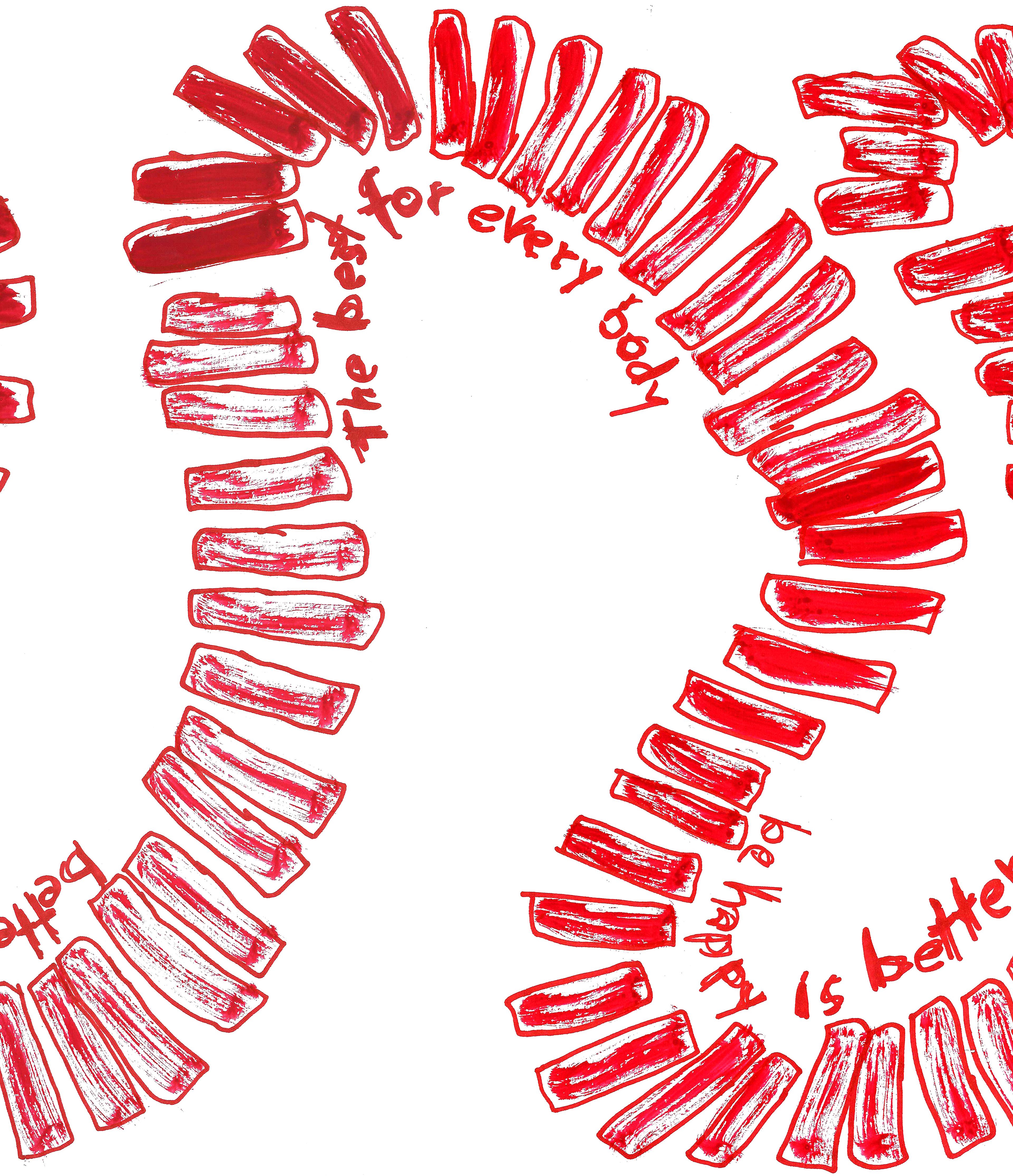Hand drawing for Desigual. 2017