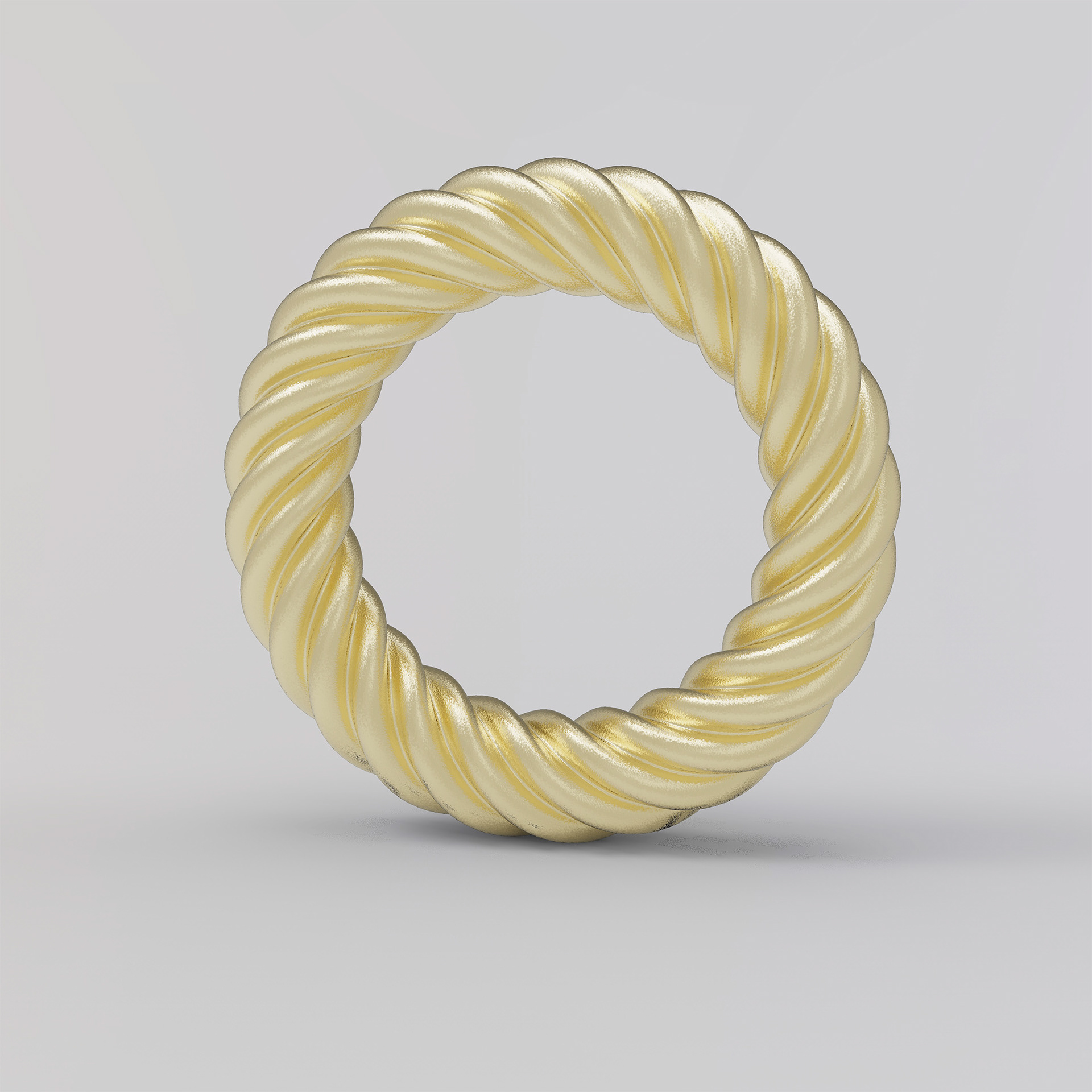 TWISTED WIRE IN GOLD FINISH