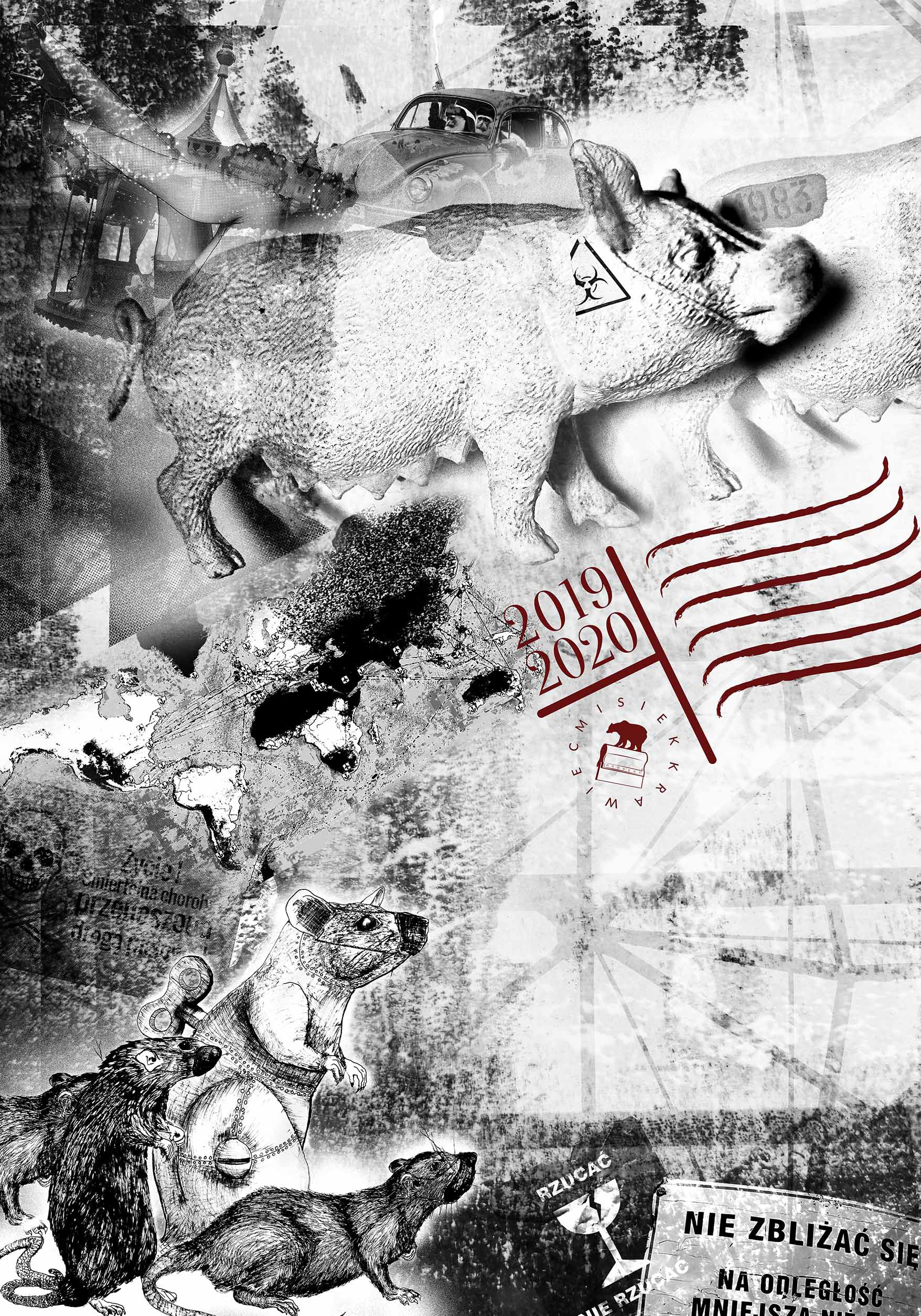 The metal rat year is comming / digital print/ 100x70cm / 2020