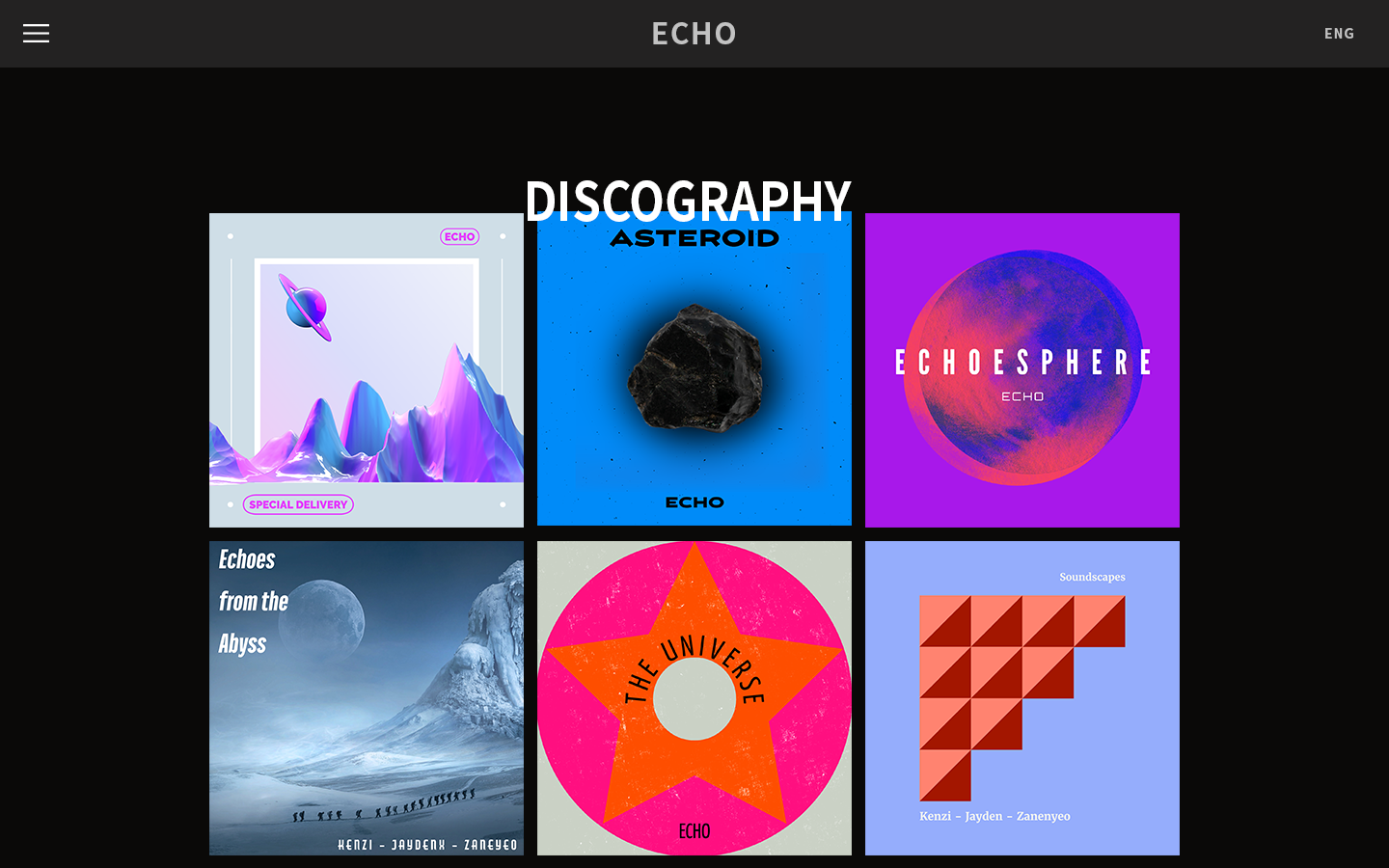 A catalog of ECHO's released albums over the years.